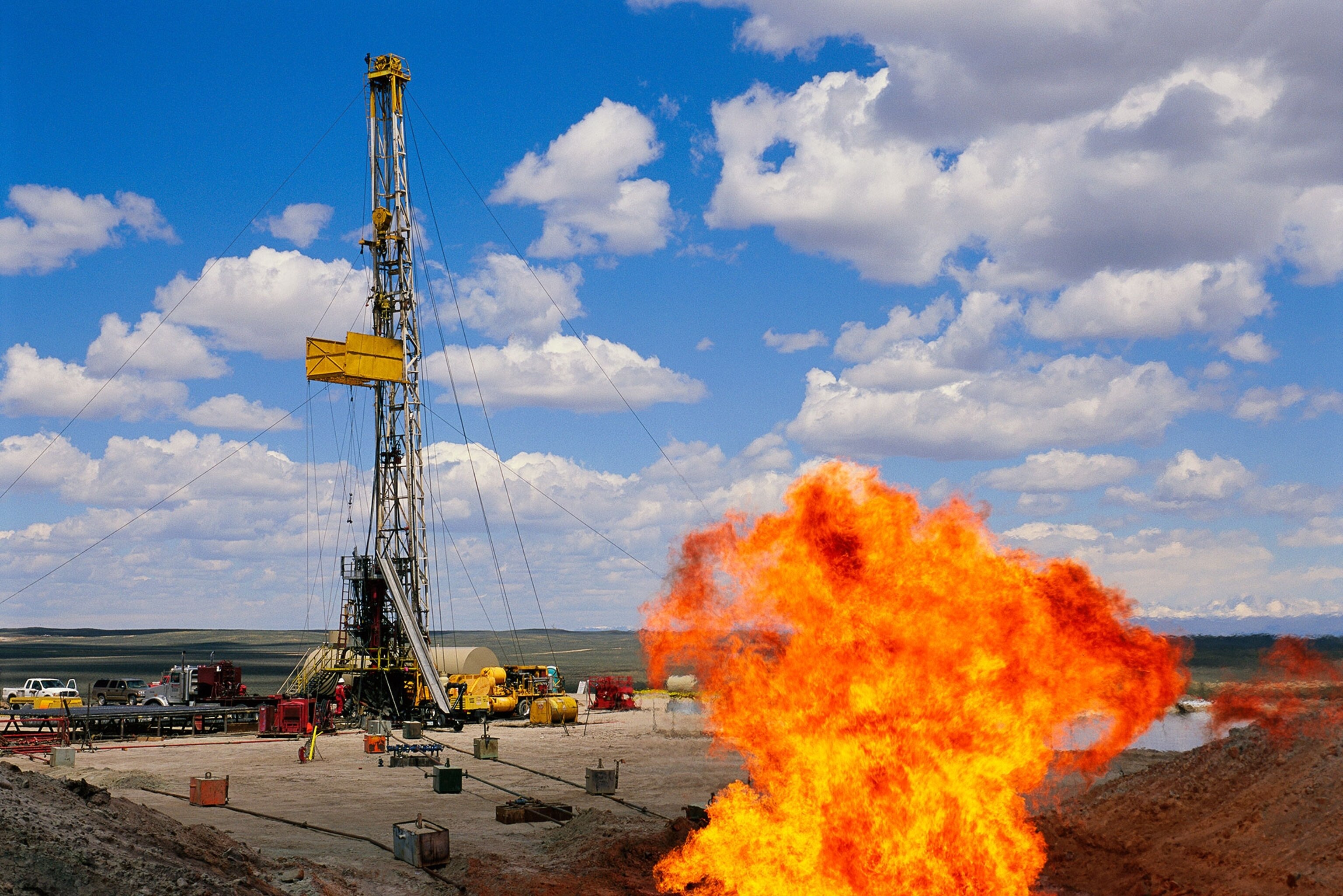 methane gas flaring in Jonah Field