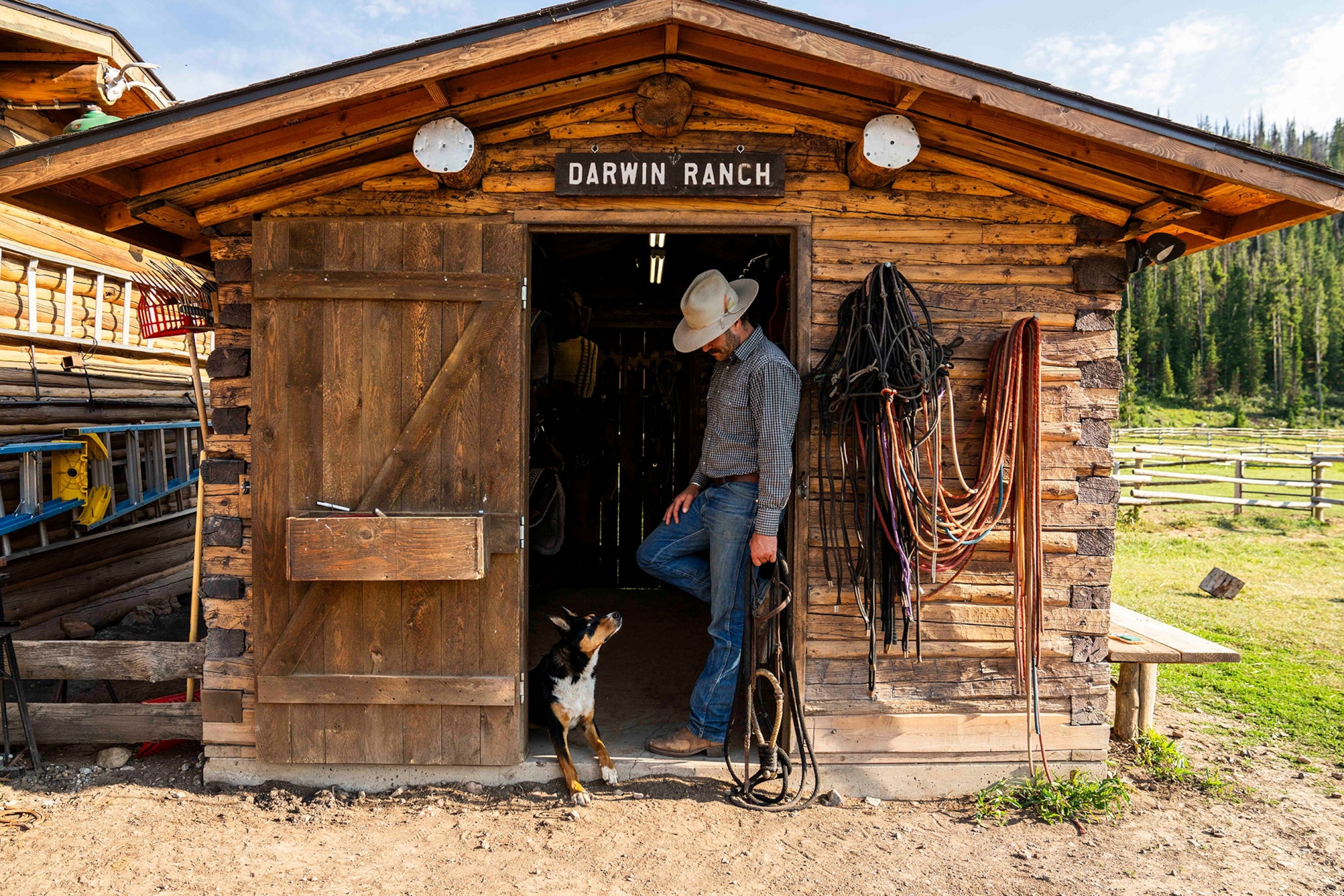 Oliver Klingenstein on the grounds of Darwin Ranch