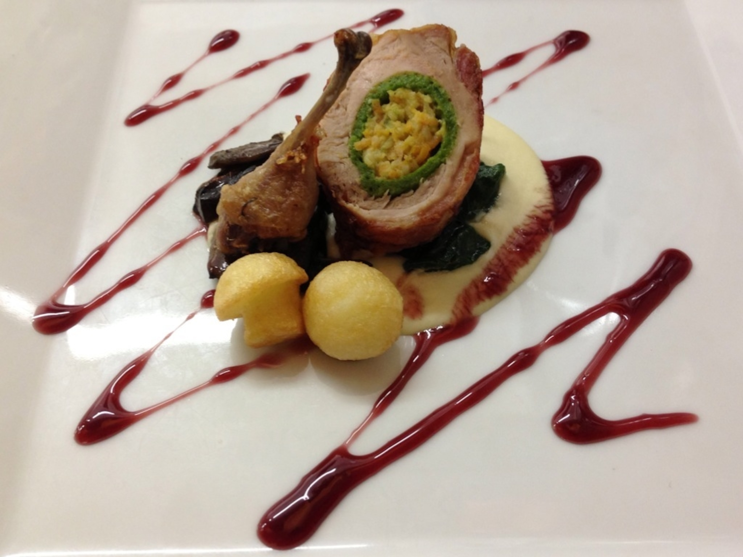 Roast quail, on the menu at Kinloch Lodge on Scotland's Isle of Skye. (Photo by Andrew Evans, National Geographic Traveler)