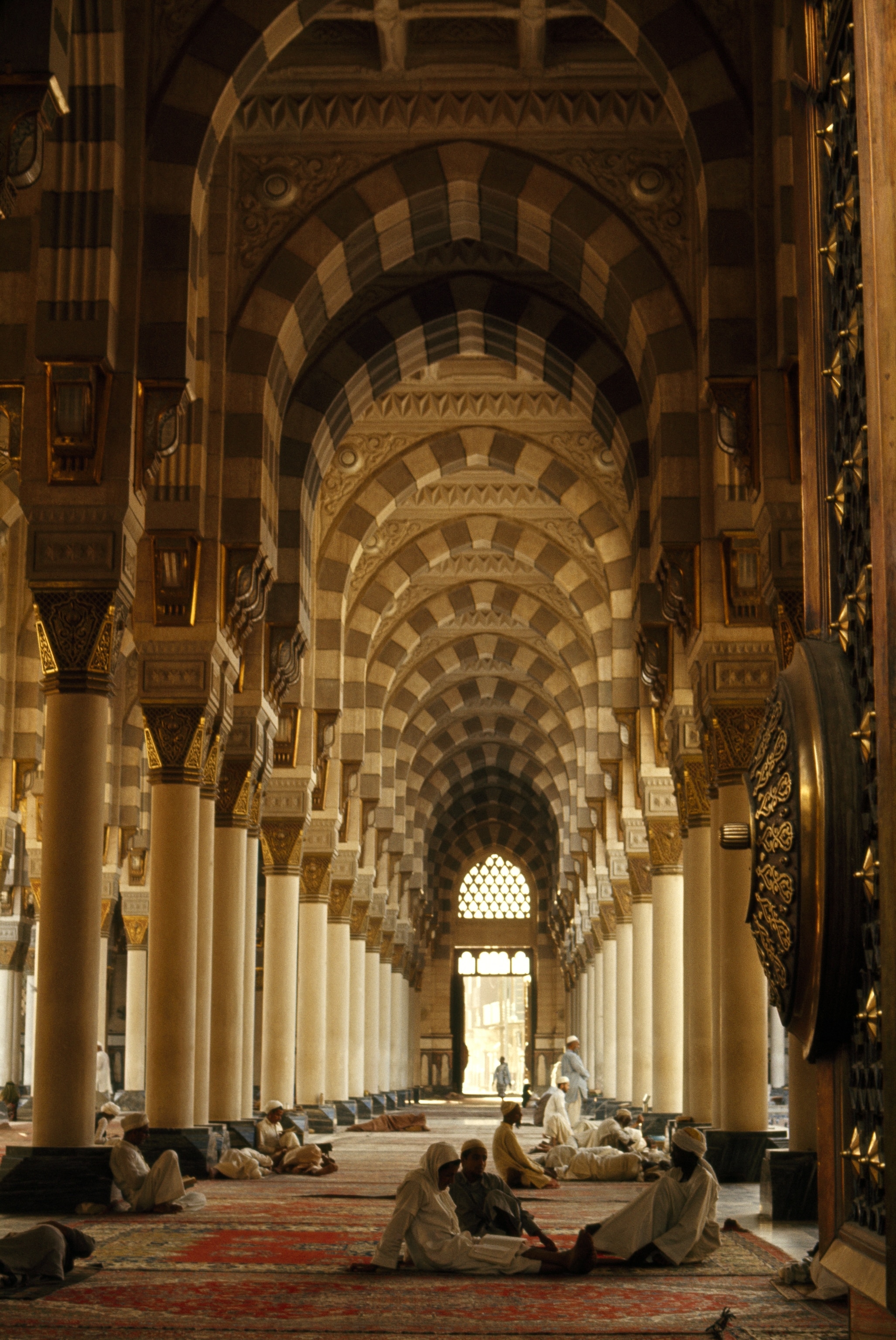 Pictire of men at a mosque