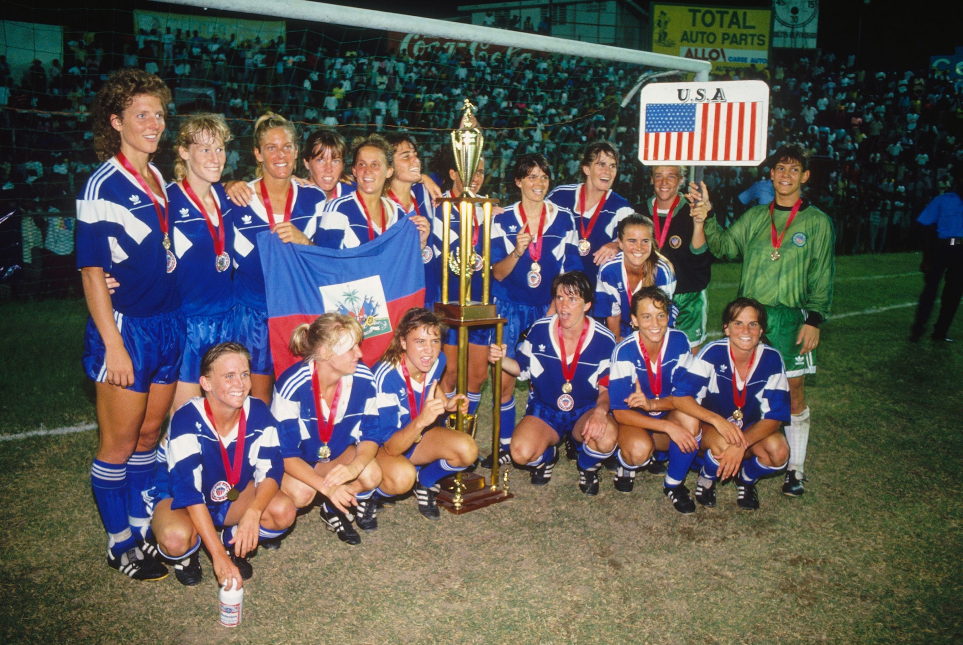 the USA Womens Soccer Team at the CONCACAF tournament