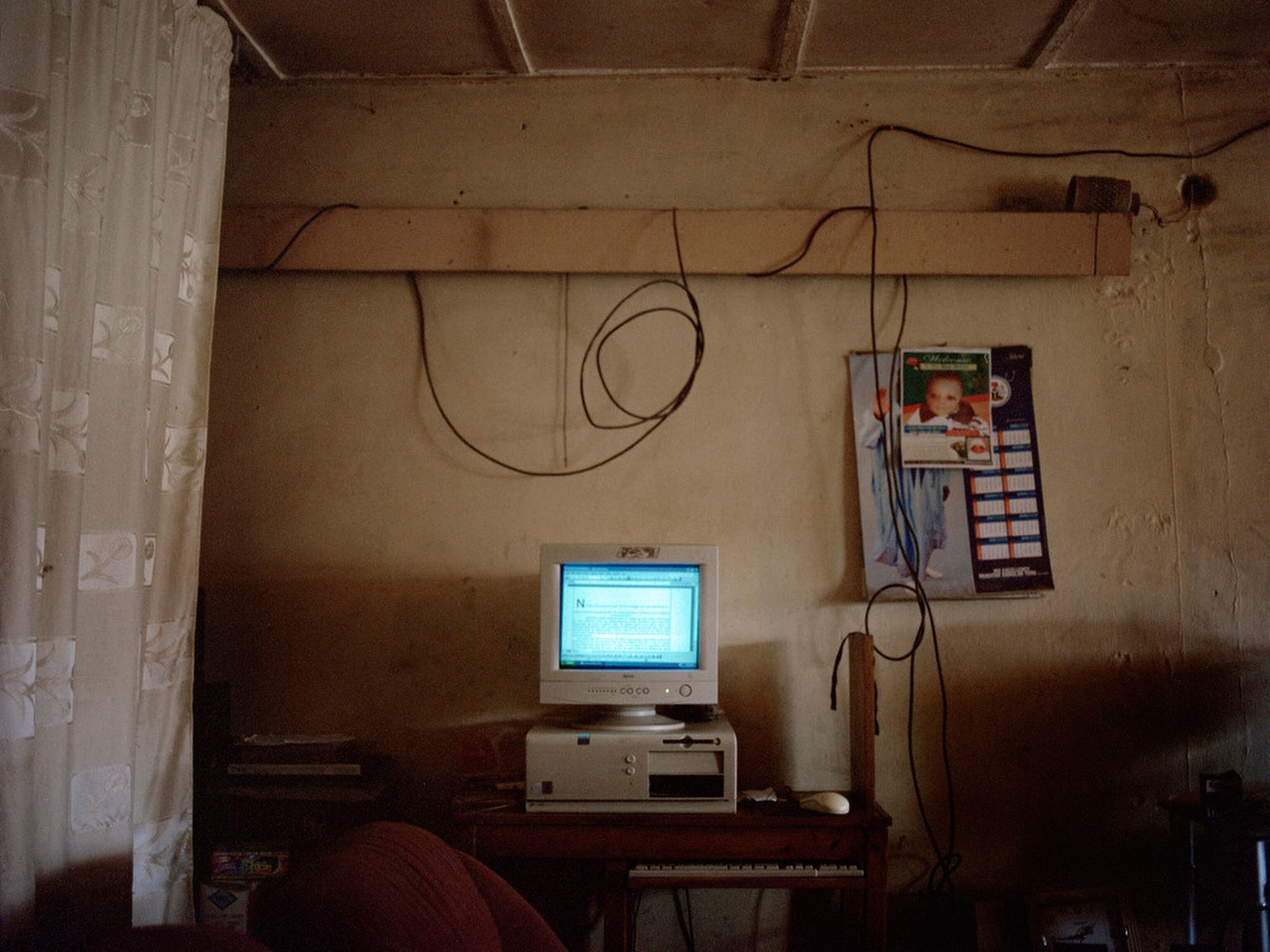 A computer in the home of a novelist in Kaduna, a city just south of Kano. Some of the littattafan soyayya authors write books on computers.