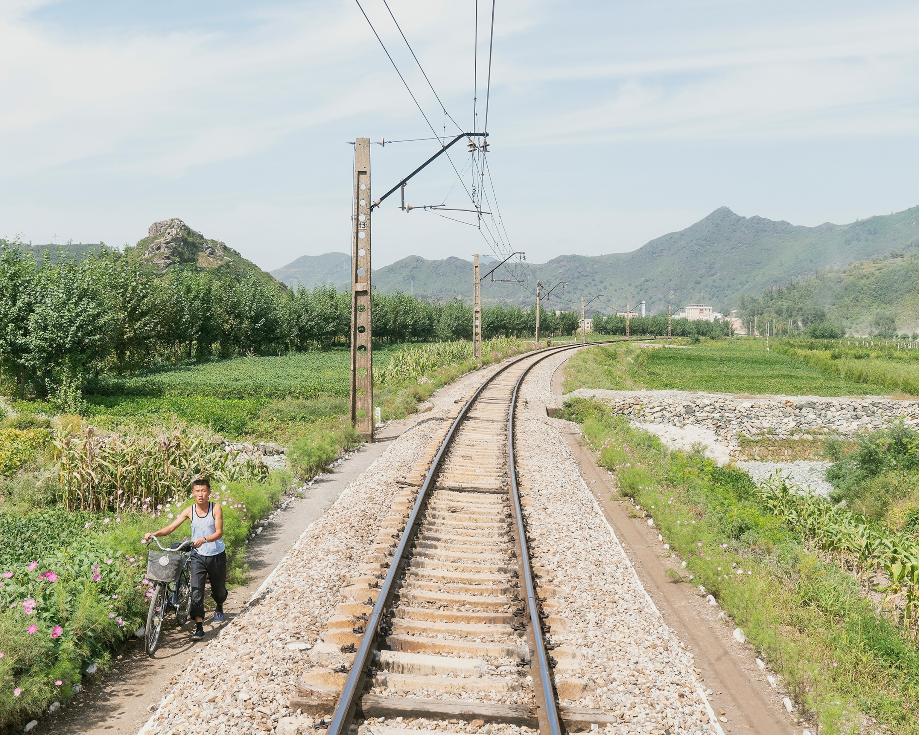 train tracks in North Korea
