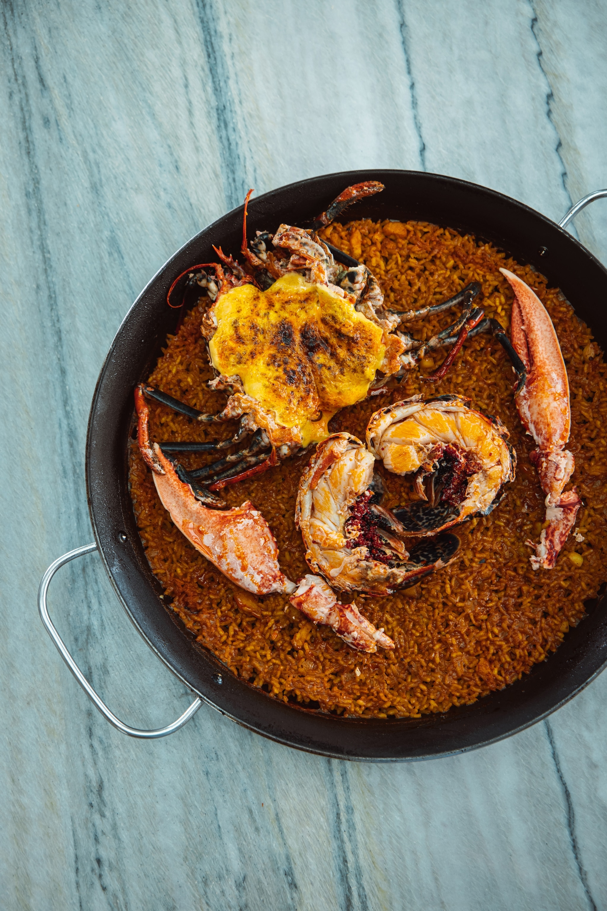 Lobster paella