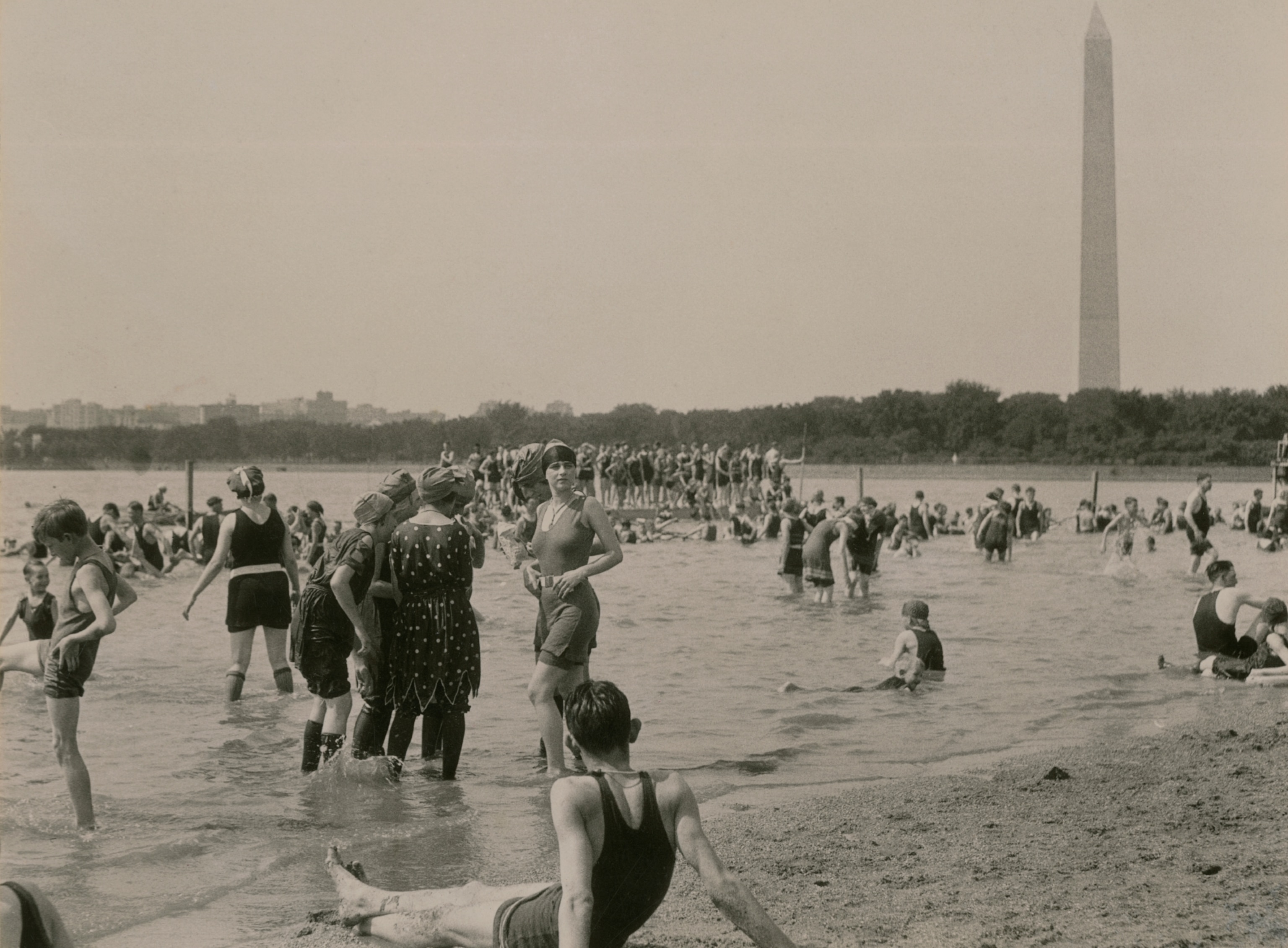 people at the Tidal Basin in DC