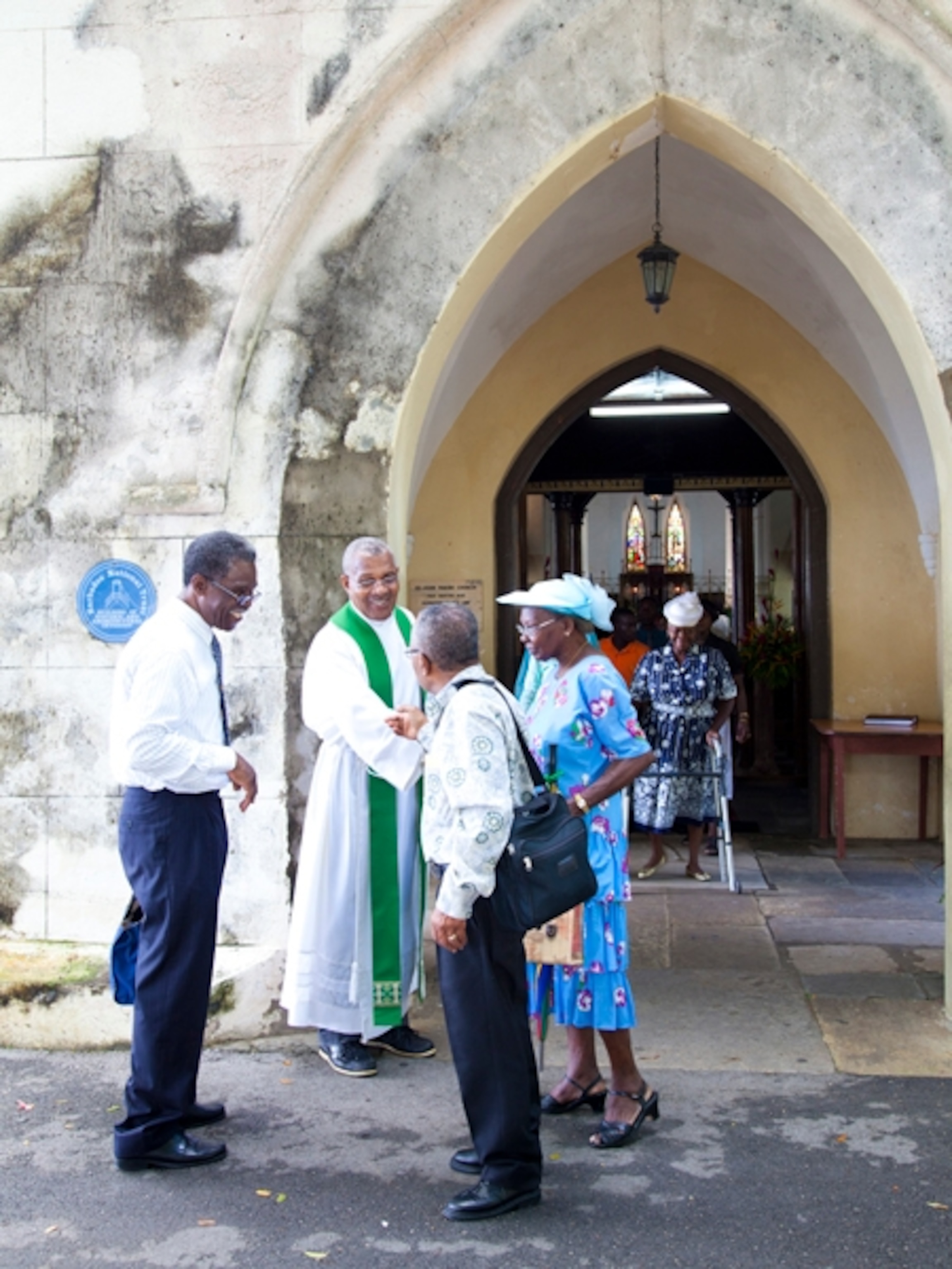 exterior church group Barbados
