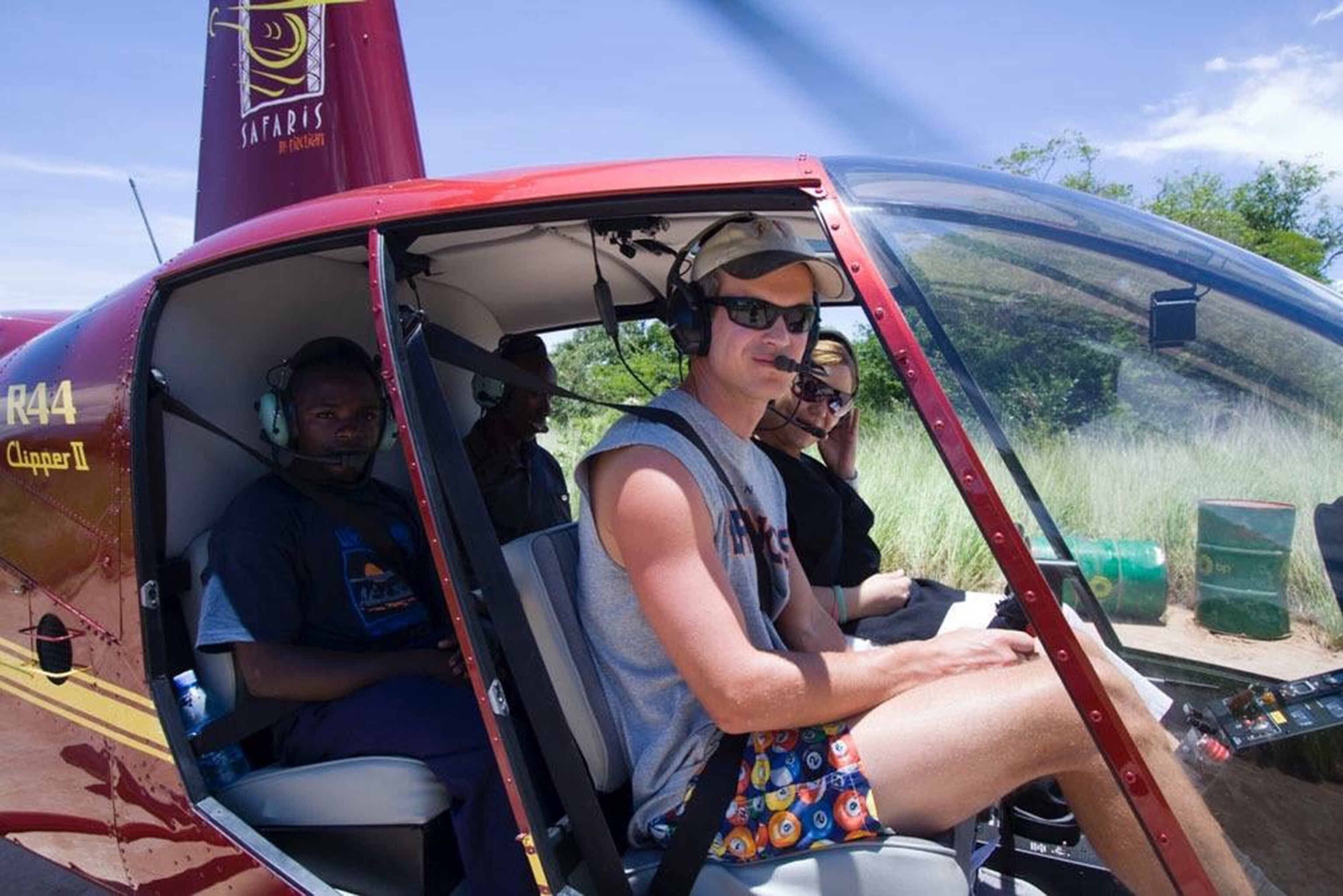 helicopter pilot Roger Gower