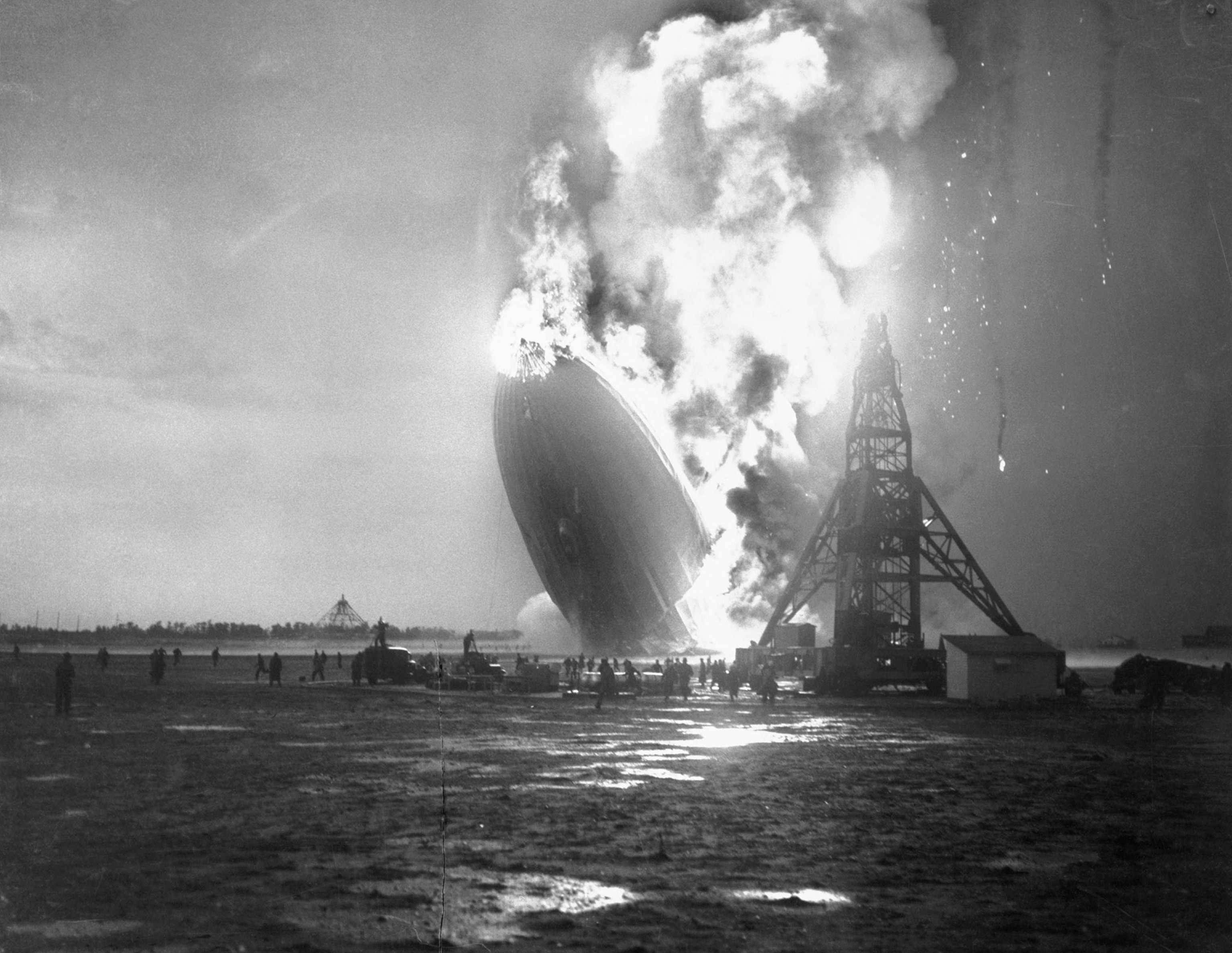 the Hindenberg exploding