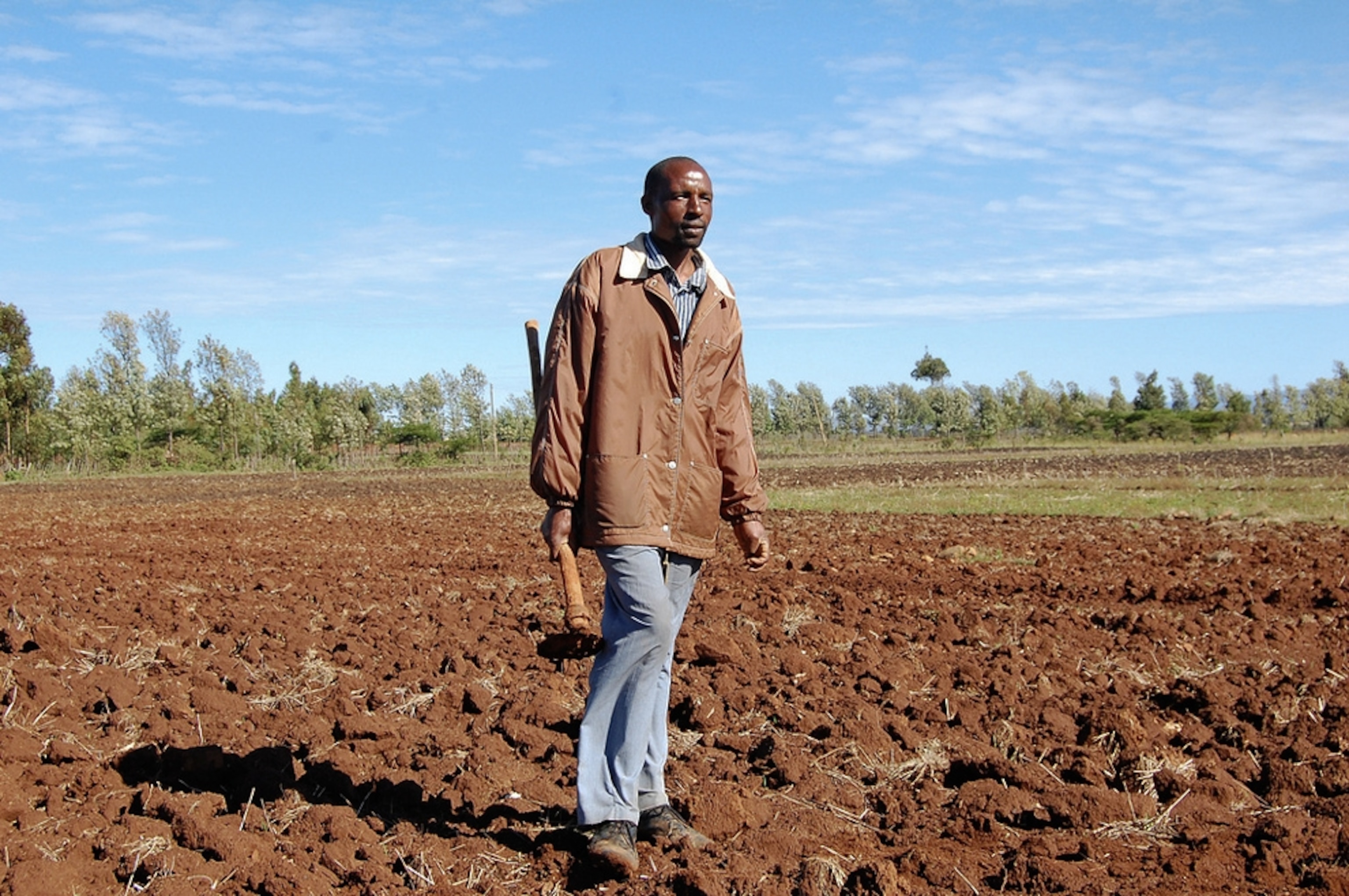 Ezekial Rop, a farmer in Moiben, Kenya.