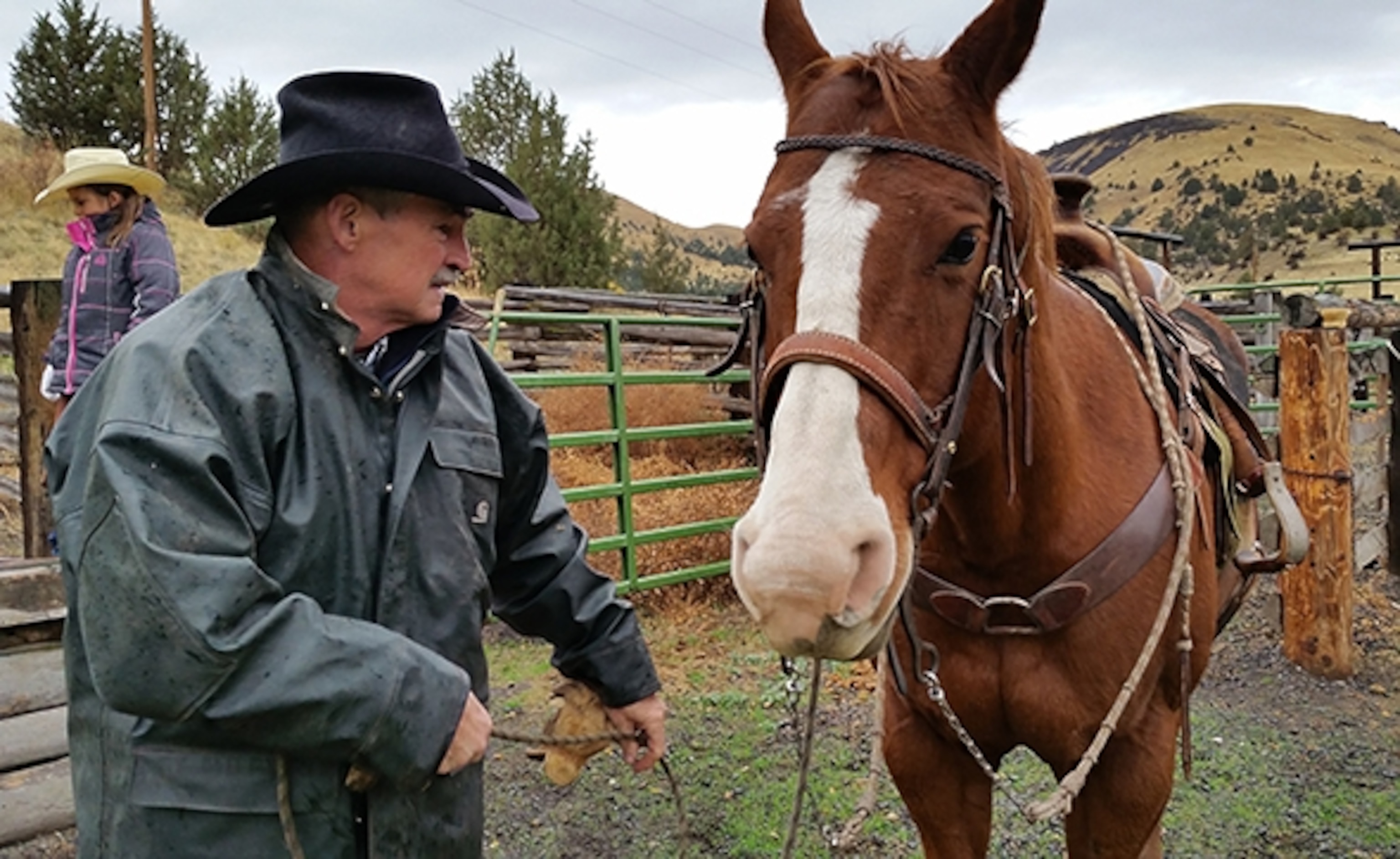 Phil Wilson at his ranch in Fossil, Oregon (Photograph by Robert Reid