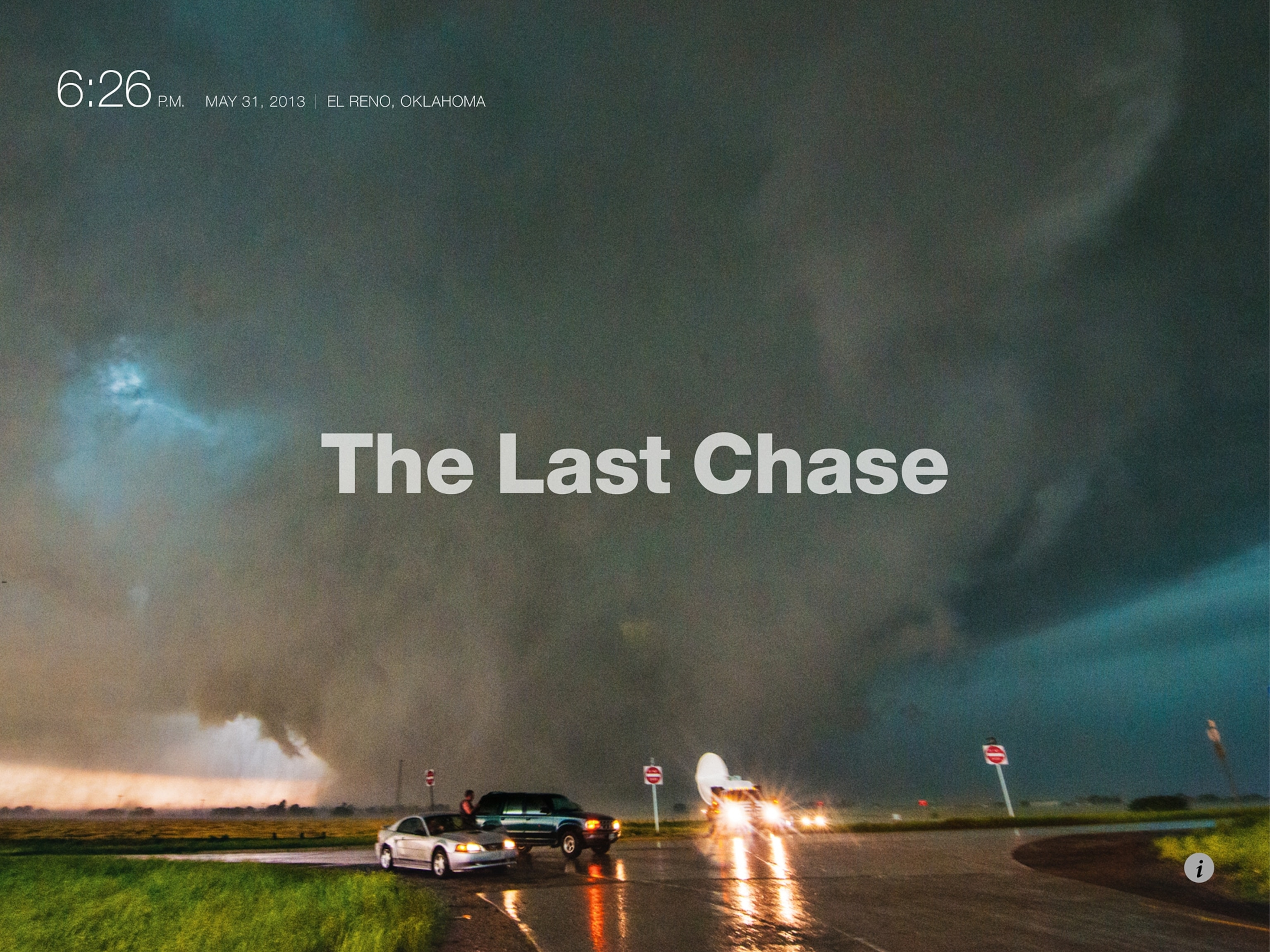 the cover of the October 2013 National Geographic Magazine Ipad.