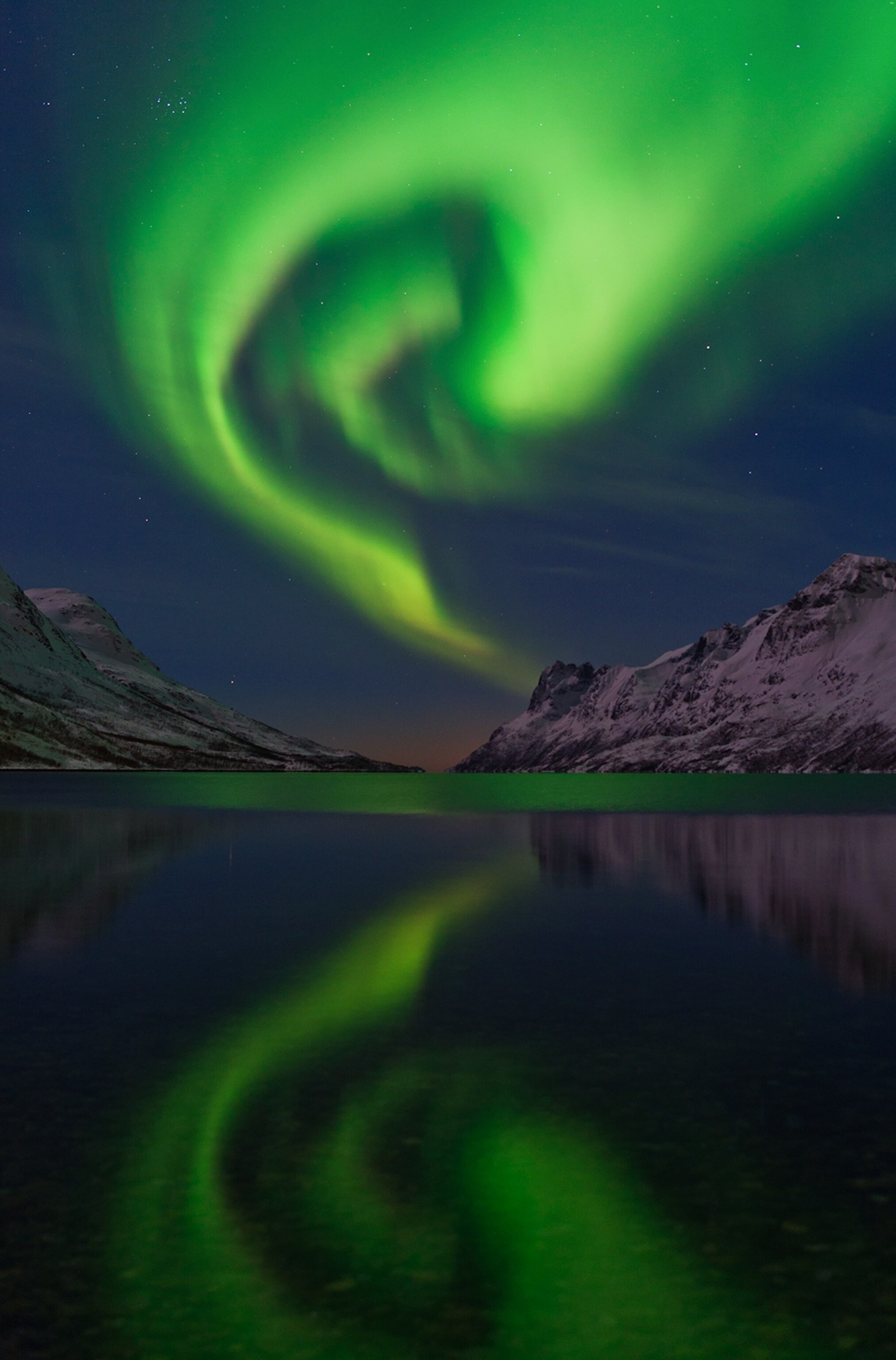 the aurora borealis over Norway