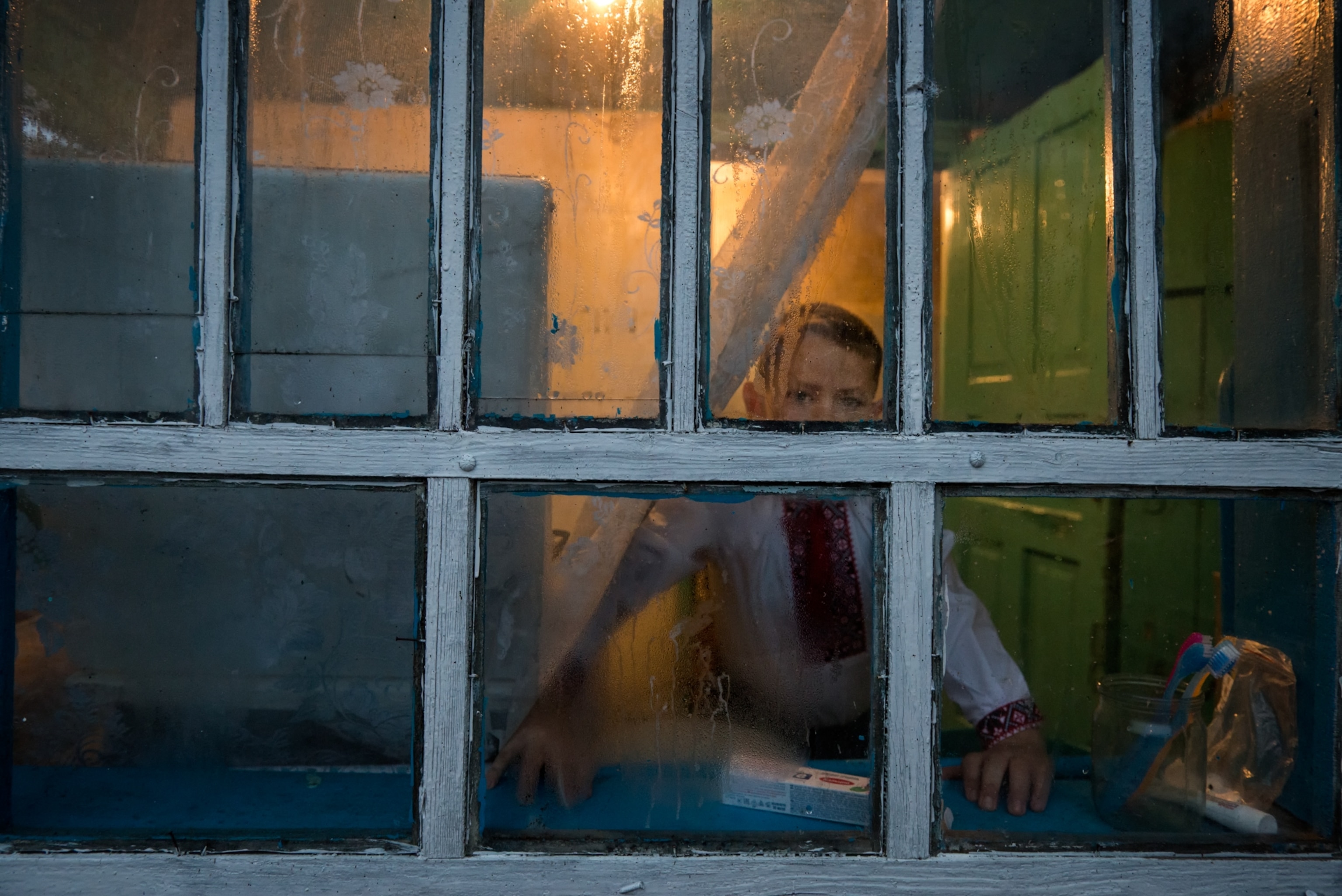 Igor in his house in the contaminated village of Radinka,