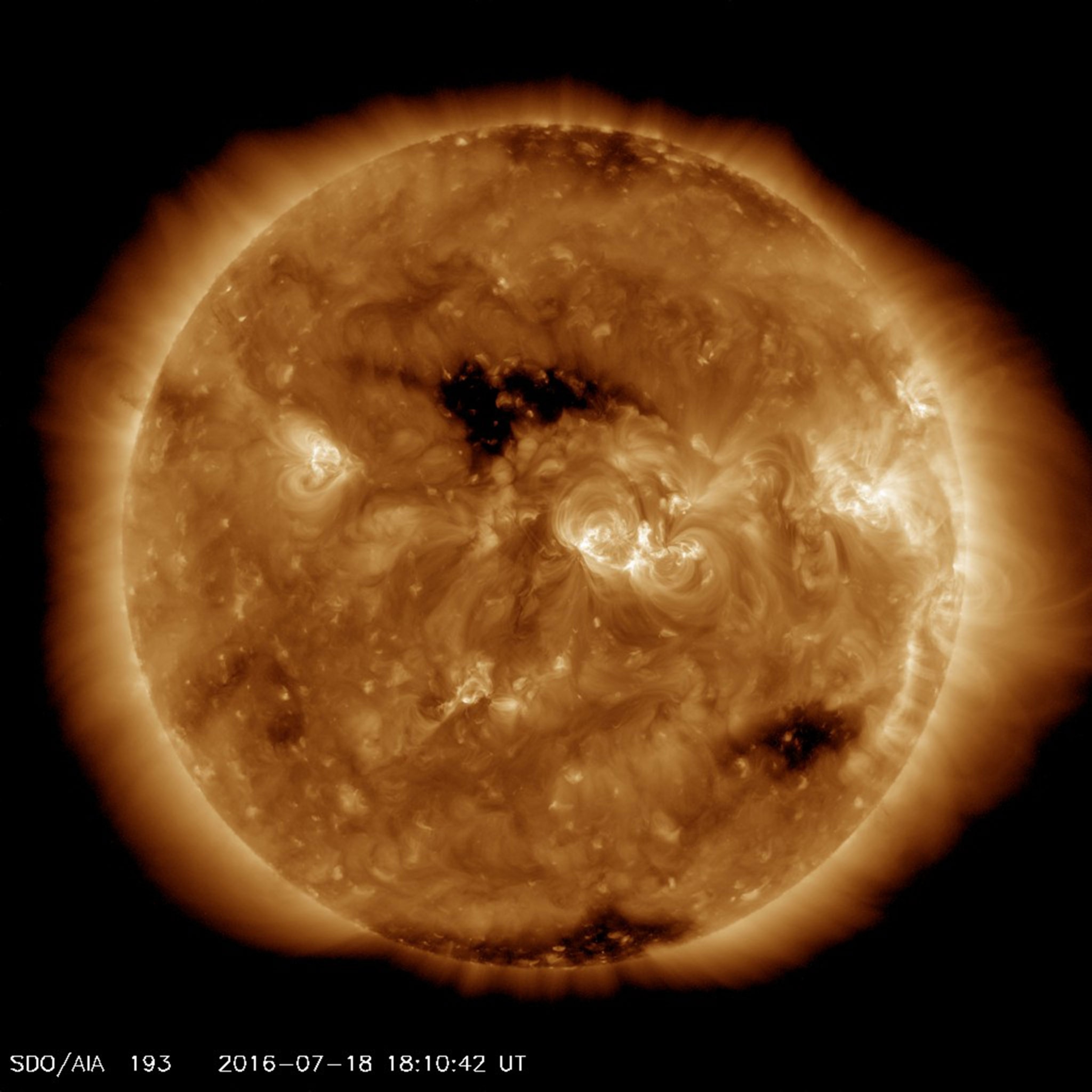 NASA’s Solar Dynamic Observatory’s view of turbulent atmosphere of the Sun captured