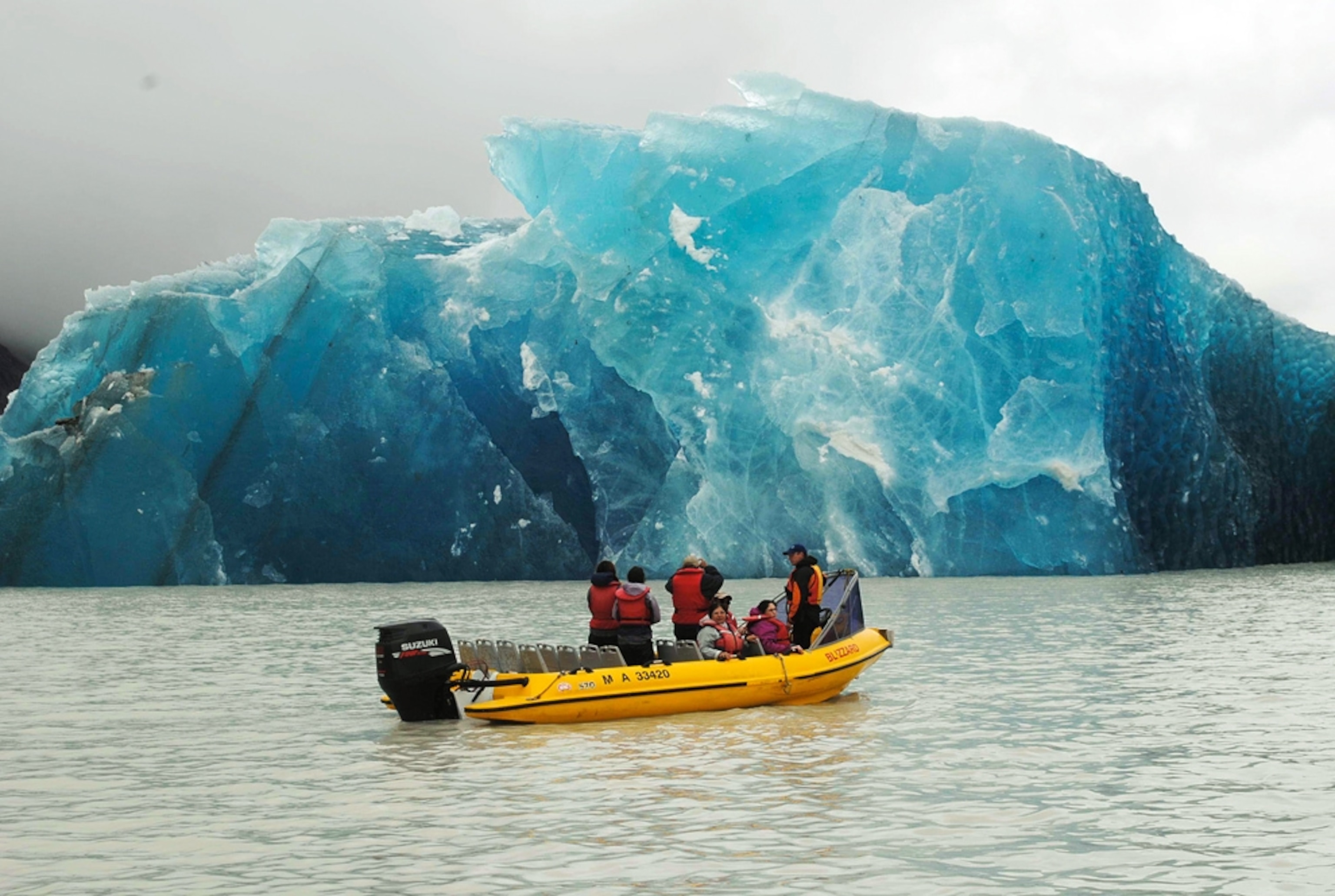 Icebergs caved in during the earthquake in Christchurch New Zealand