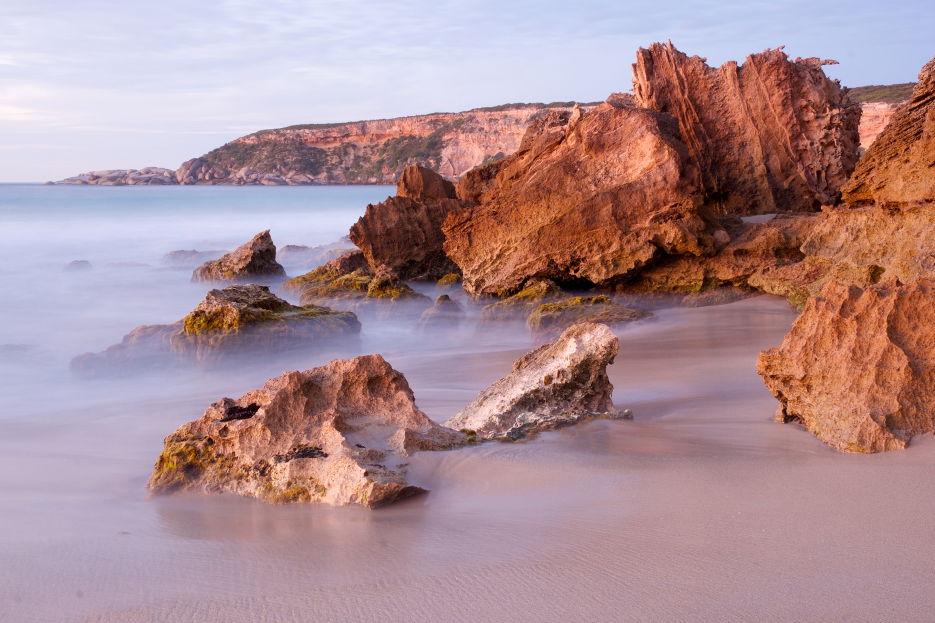 sunrise at Hanson Bay Beach, South Australia