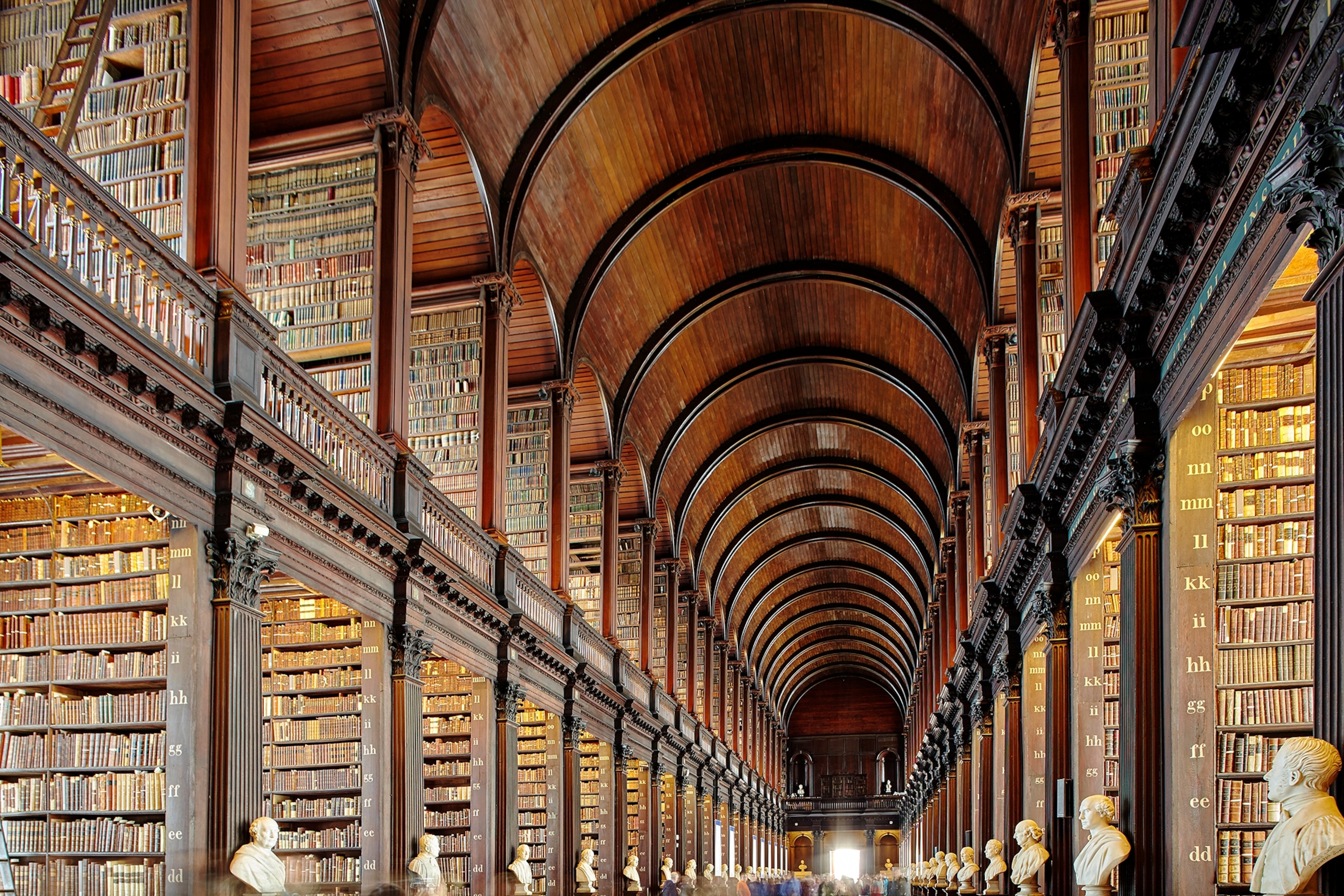 the Long Room at the Trinity College in Dublin, Ireland