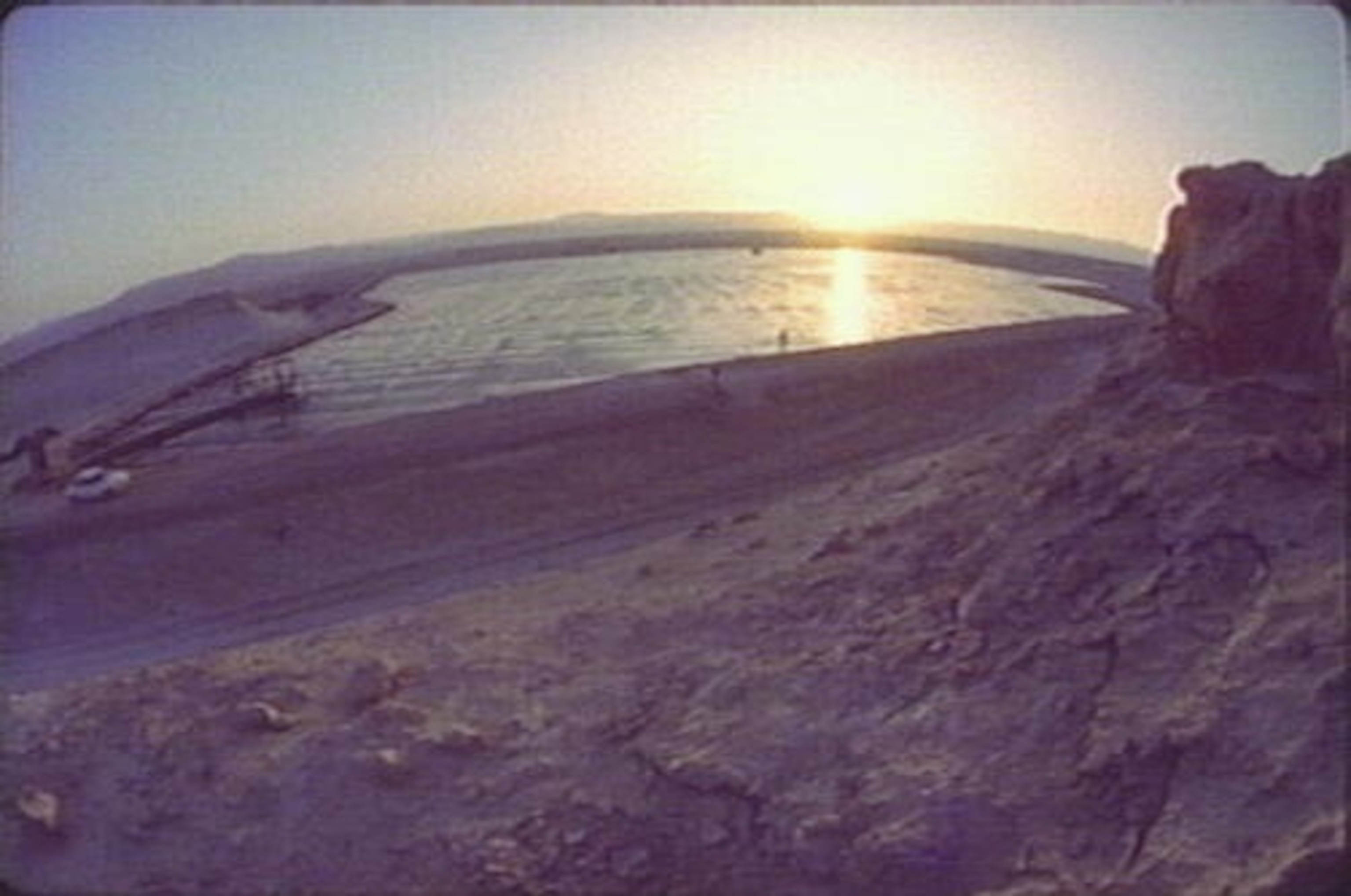 Solar Saline Pond in the Dead Sea