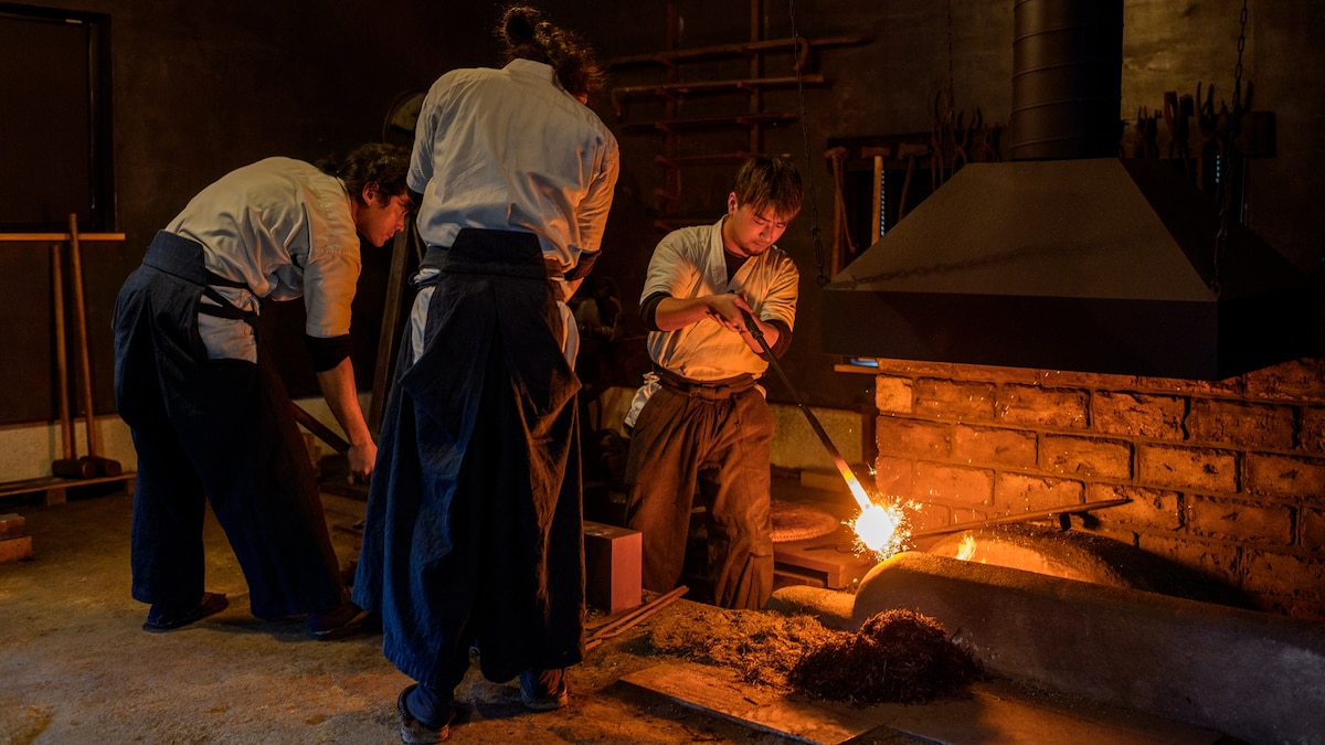 Inside the foundry forging ,000 katana swords