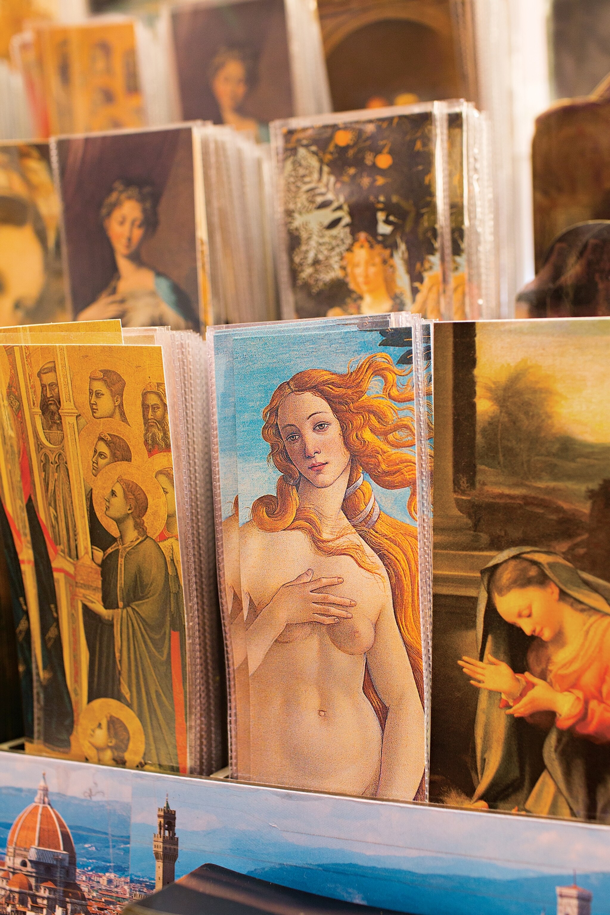 Botticelli’s "Birth of Venus" at an Uffizi Gallery gift shop in Florence, Italy
