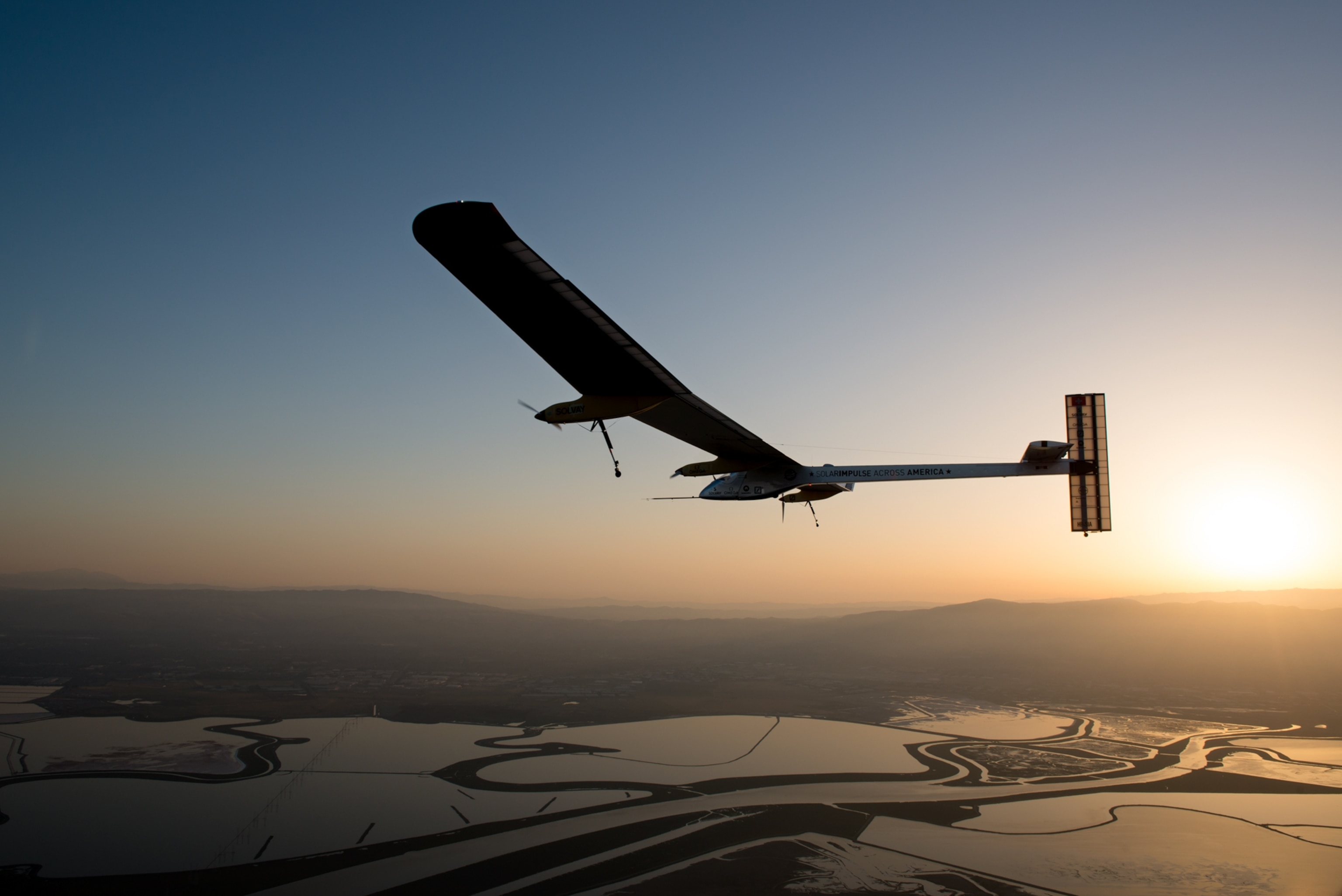 Solar impulse on one of its flights.