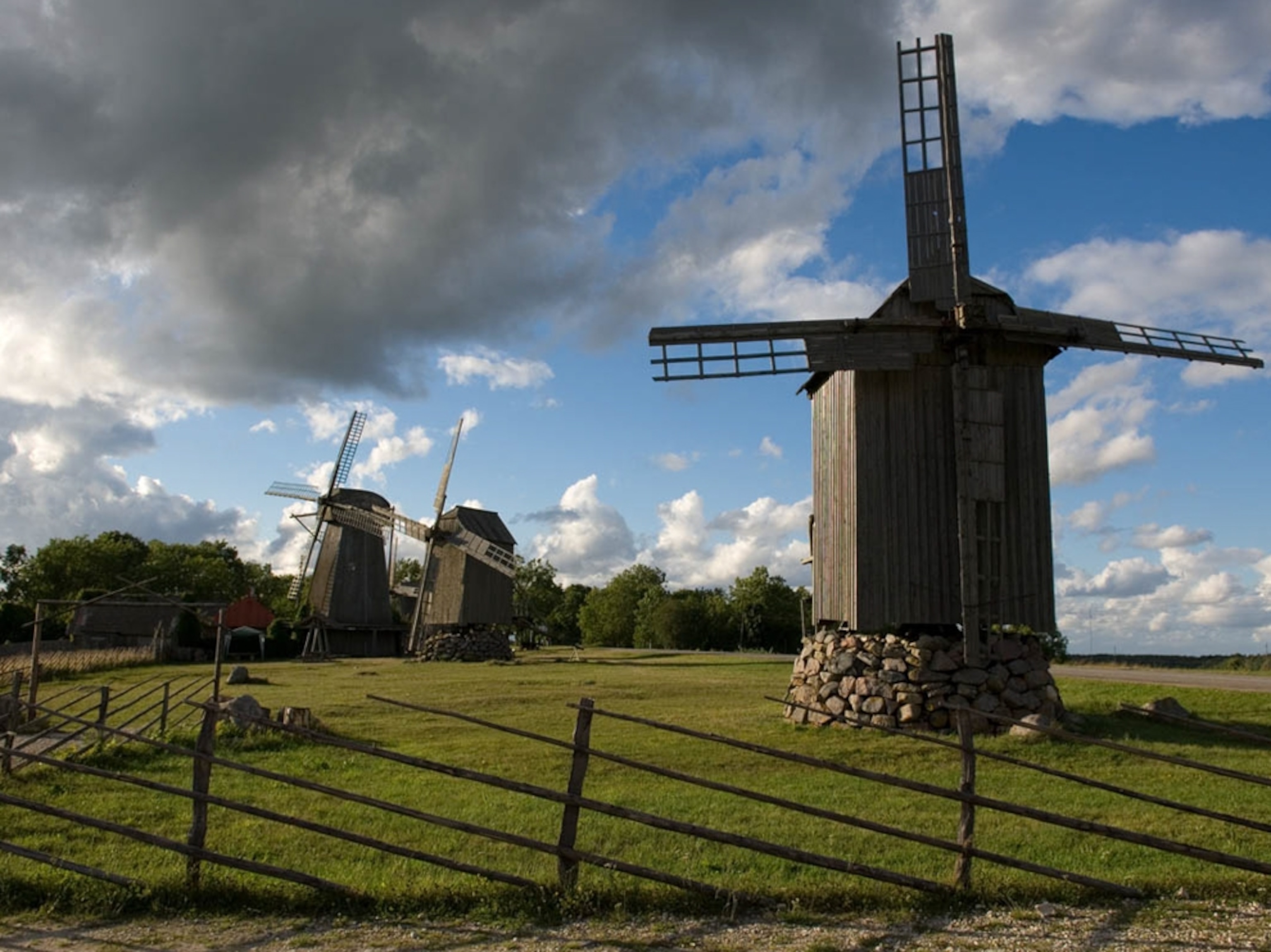 Windmills on Saaremaa Island, Estonia