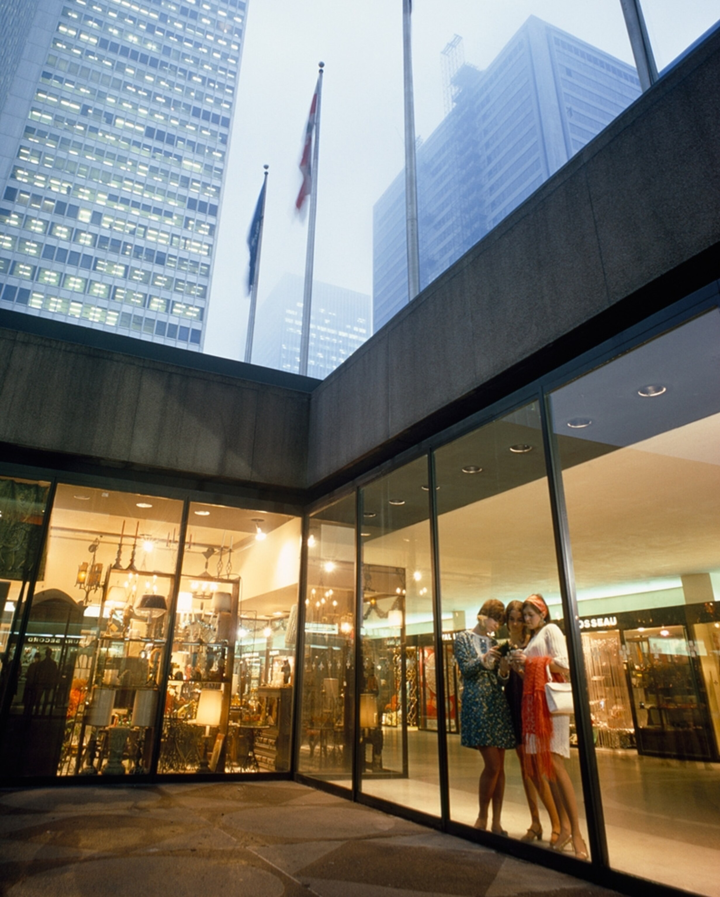 An underground arcade in Montreal, Quebec
