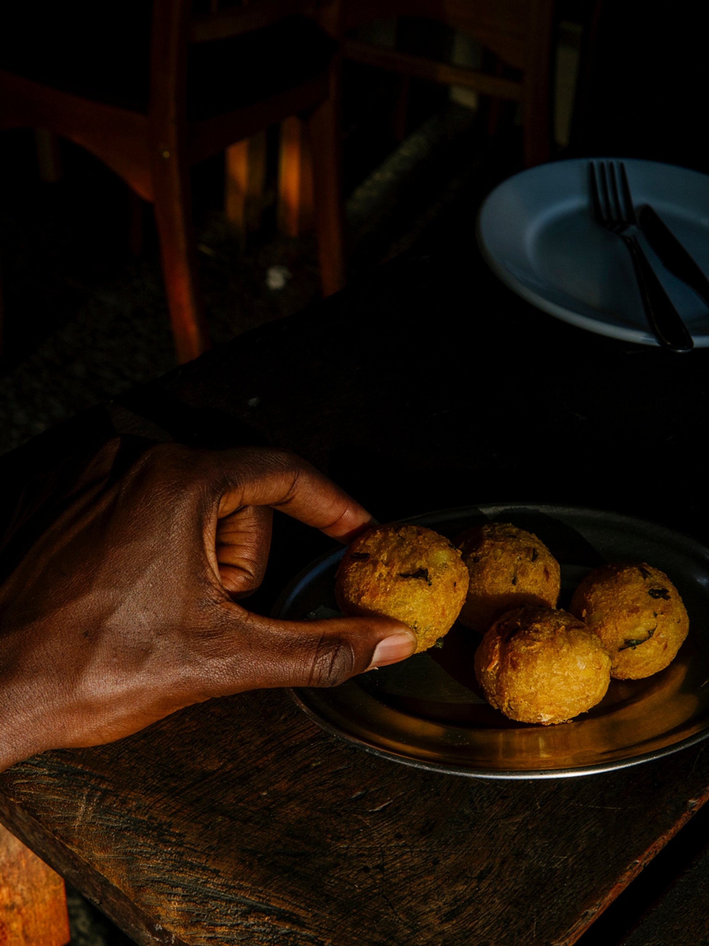 Rio de Janeiro, Brazil: The Velho Adonis bar in the Benfica district (north zone) is one of the most famous and oldest botecos (a Brazilian-style of a pub) in Rio de Janeiro. Pictured here: bolinhos de bacalhau (fried codfish cakes).