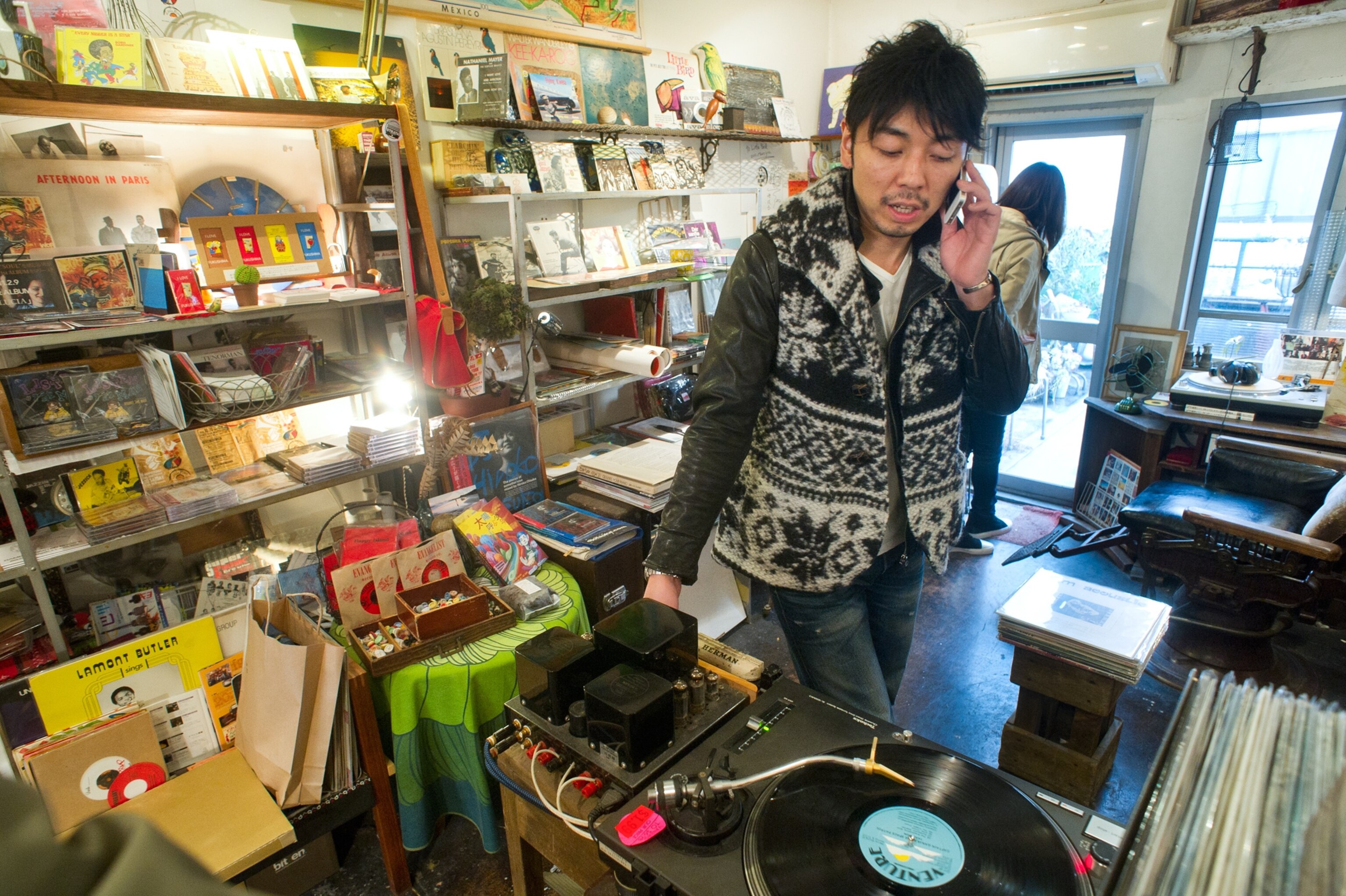 a record shop in Fukushima City