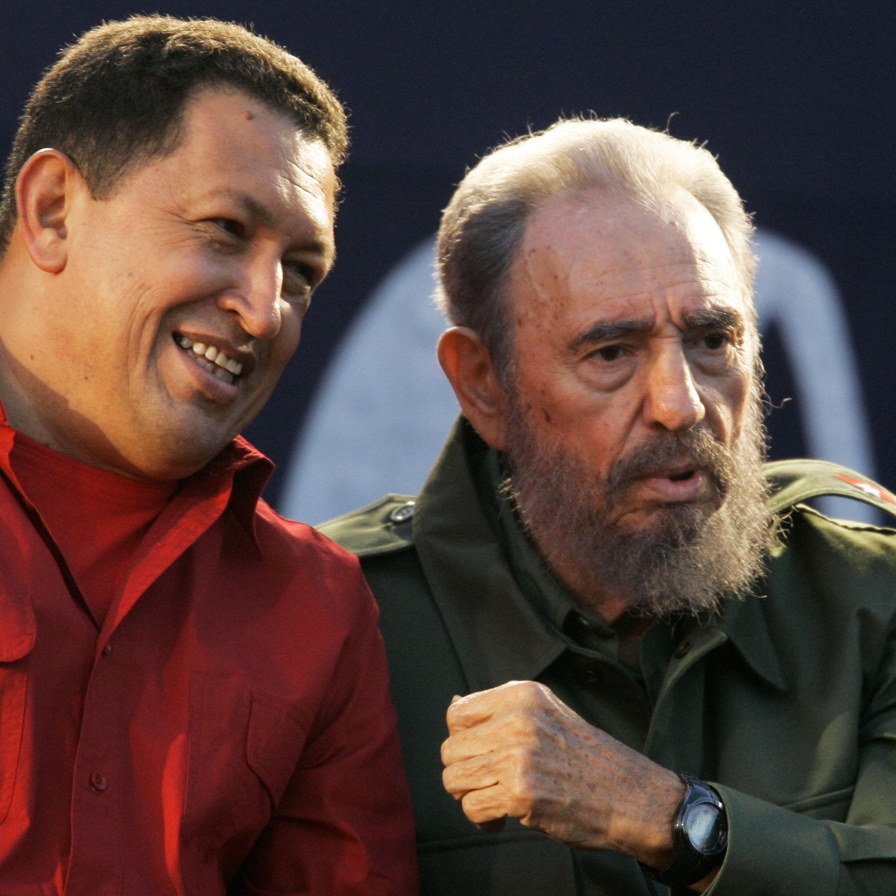 Hugo Chavez and Fidel Castro