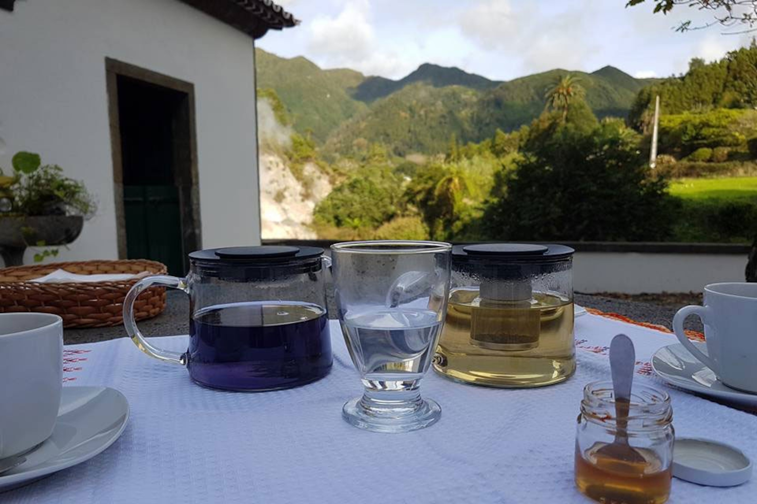 Volcanic Waters In The Azores Turn Green Tea Purple