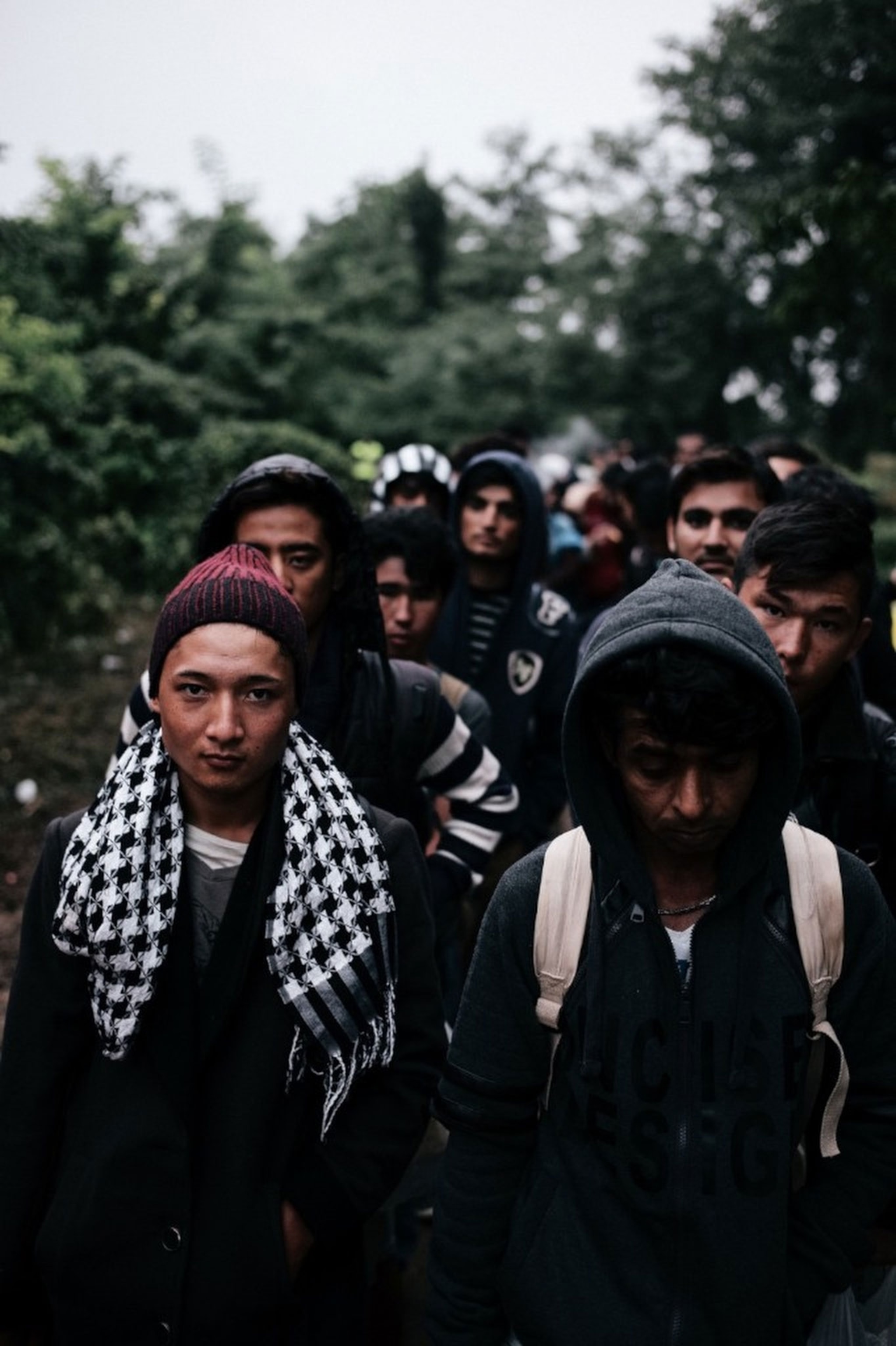 Picture from Ciril Jazbec's story on refugees