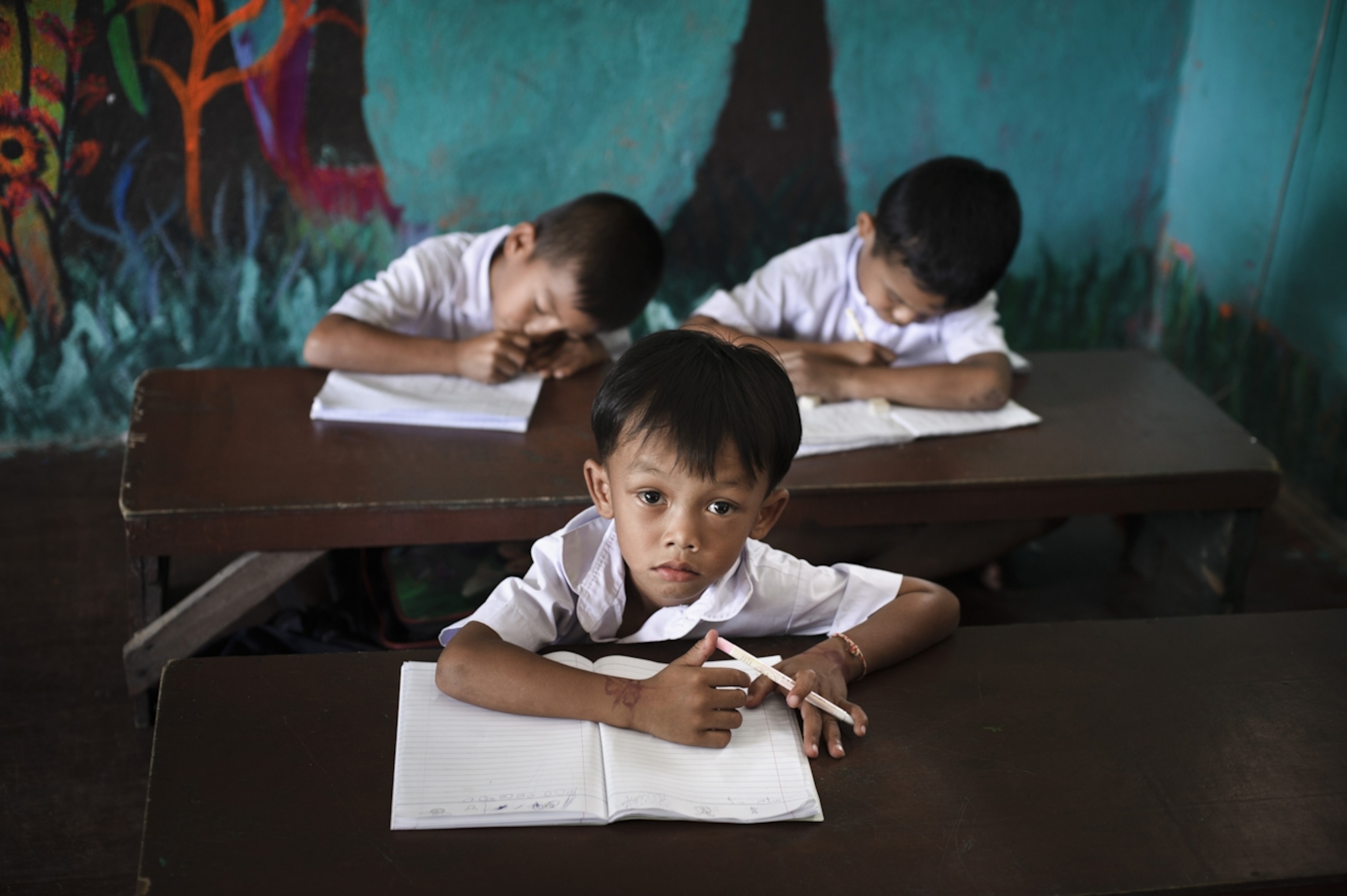 The Good Shepherd, a local NGO, has set up a school for the children of Burmese migrant workers.