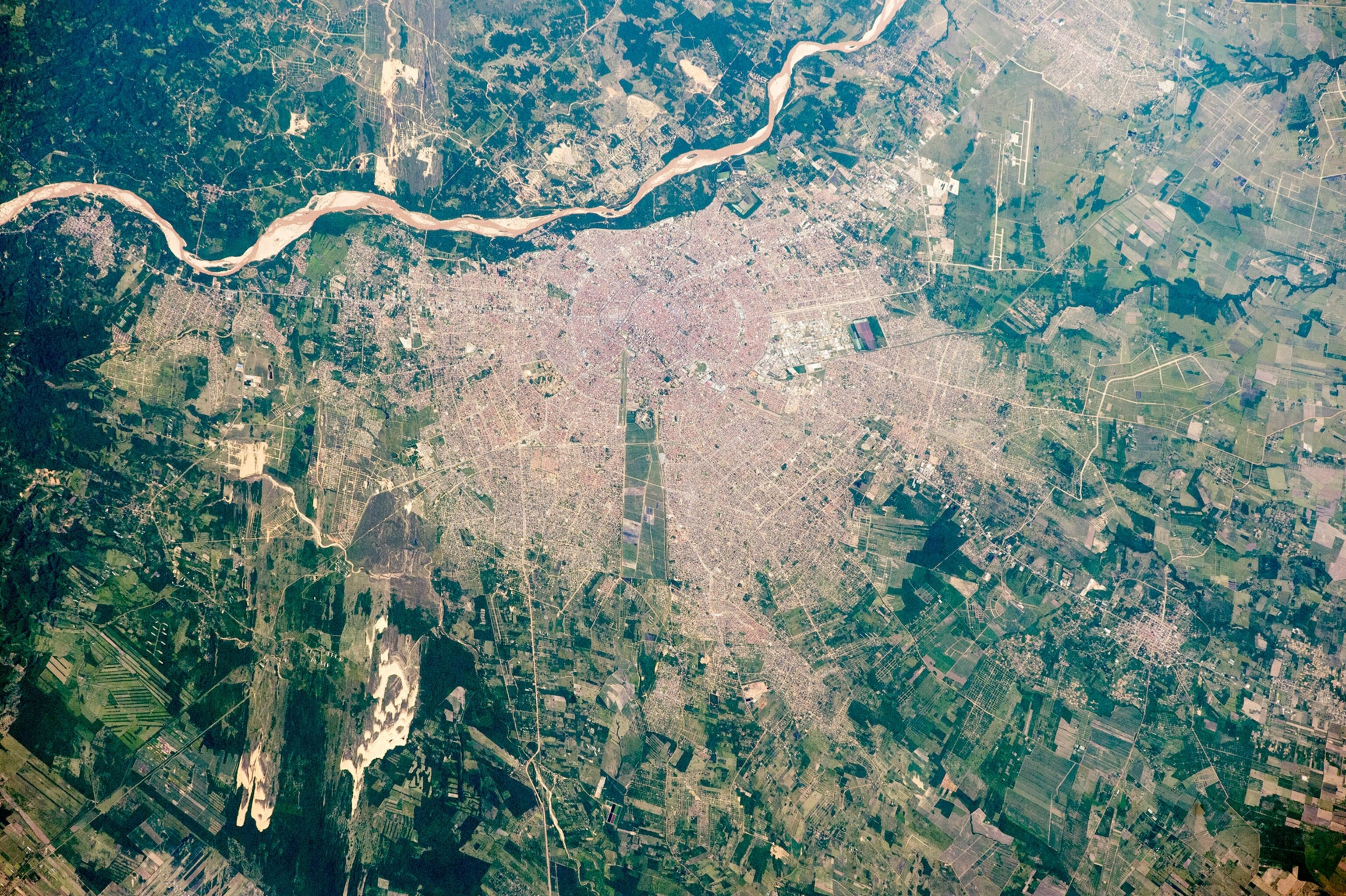 Santa Cruz from above