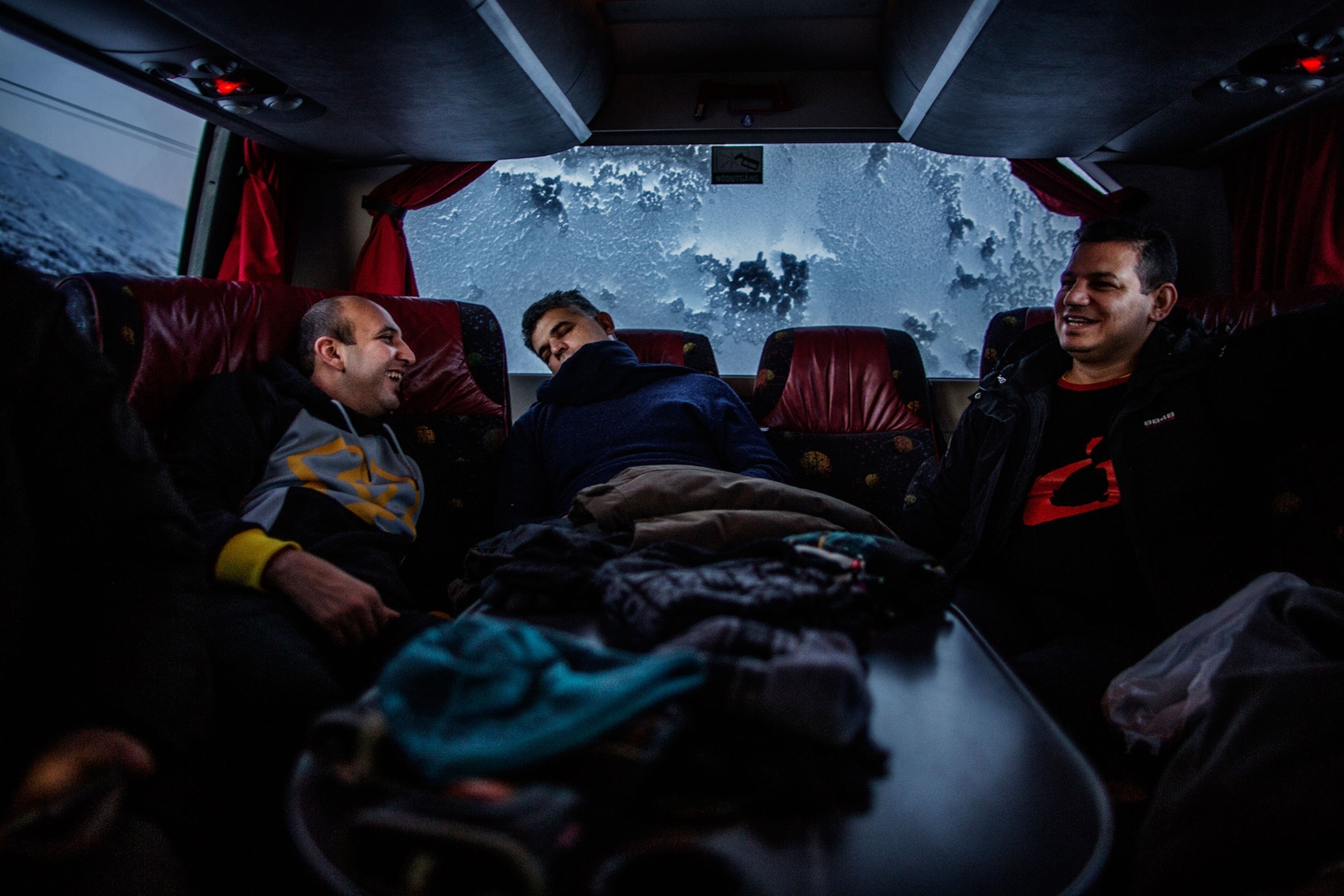 everyday a buss departure to the closest town