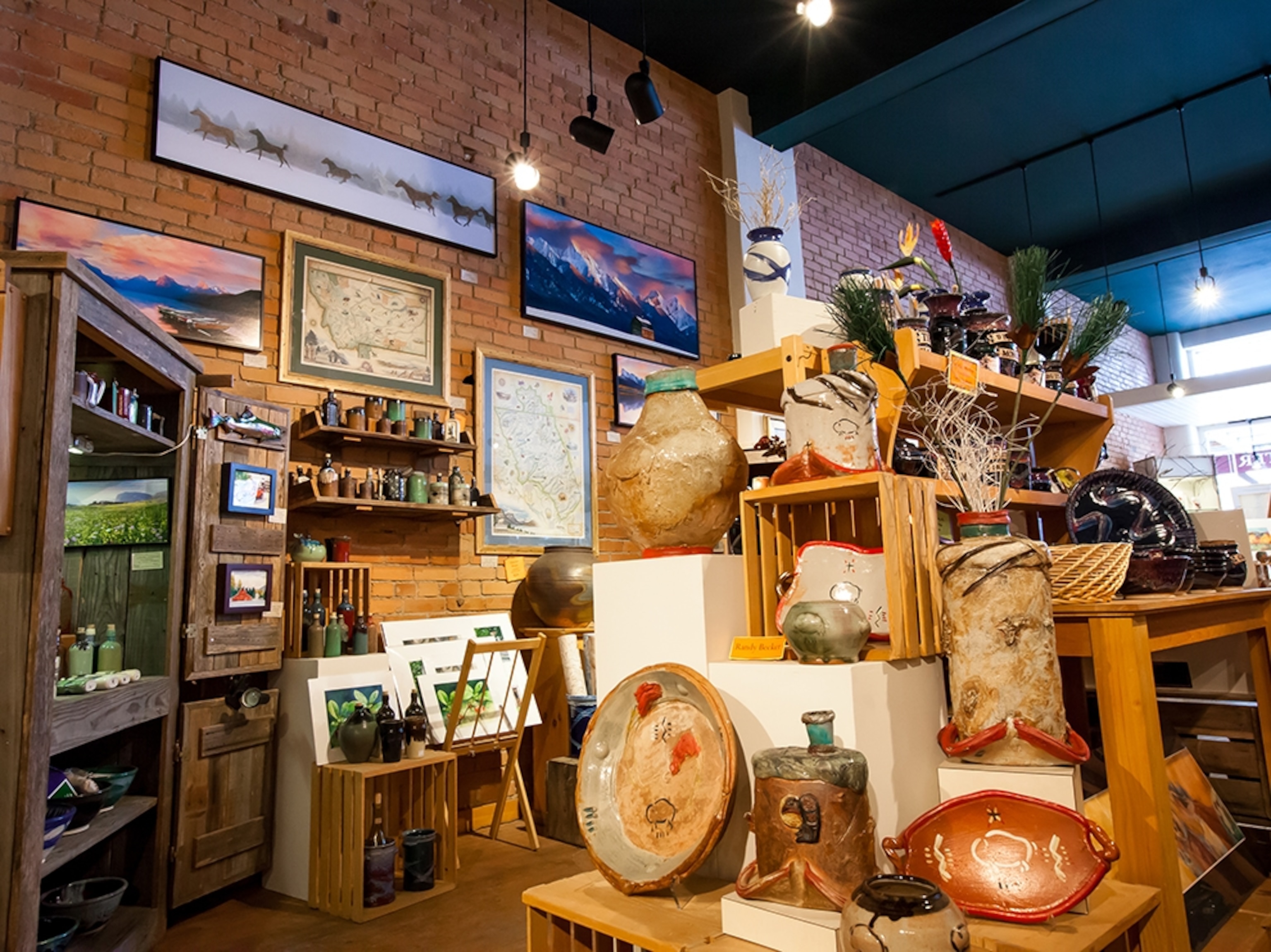 goods for sale at Whitefish Pottery