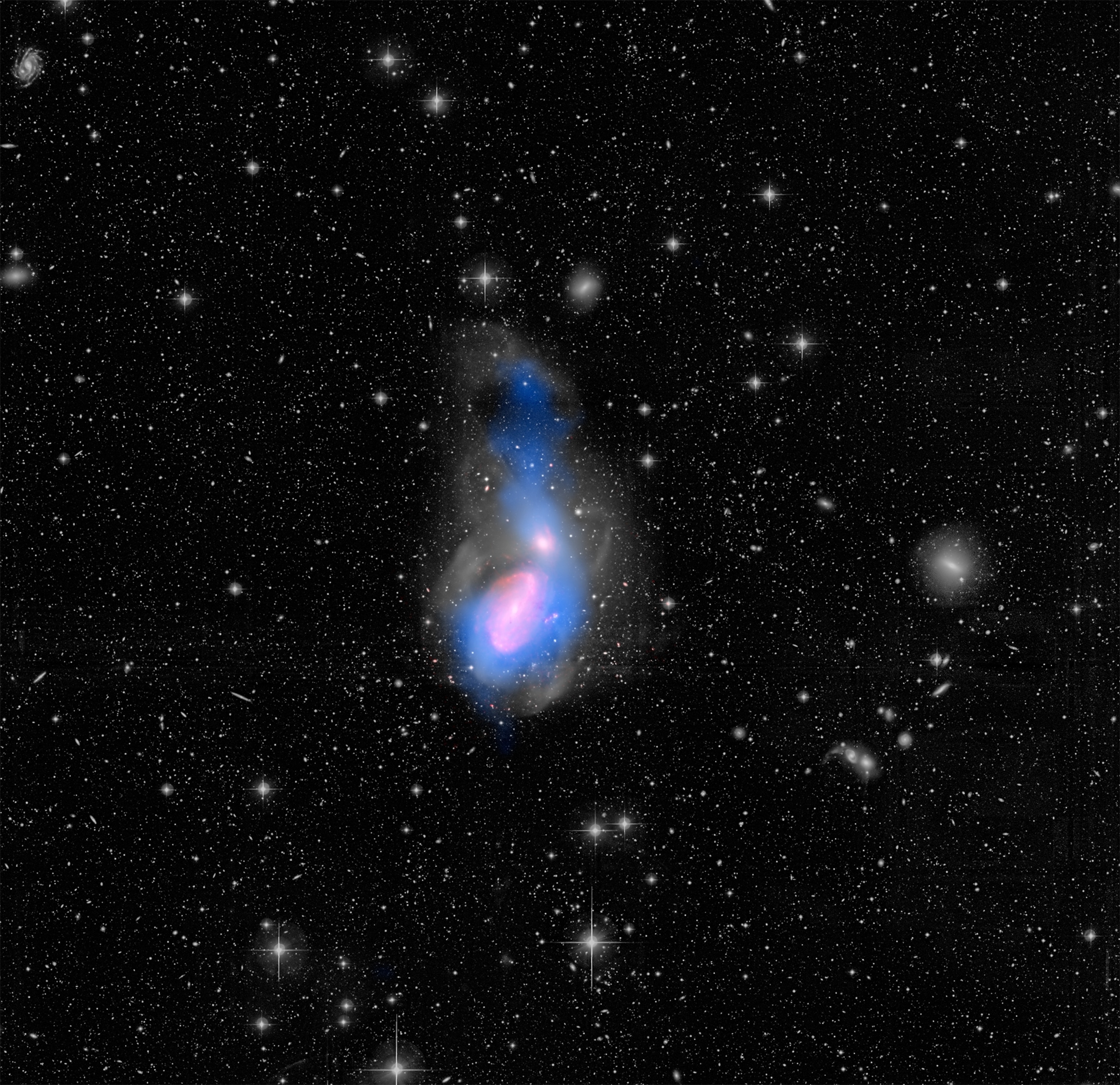 the NGC 3226 and NGC 3227 galaxies