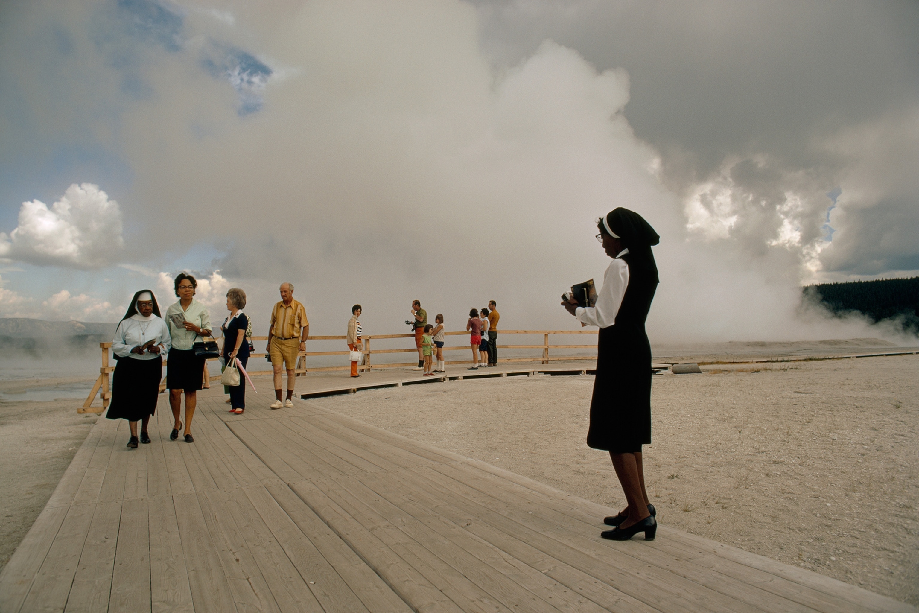 smoke on beach and water