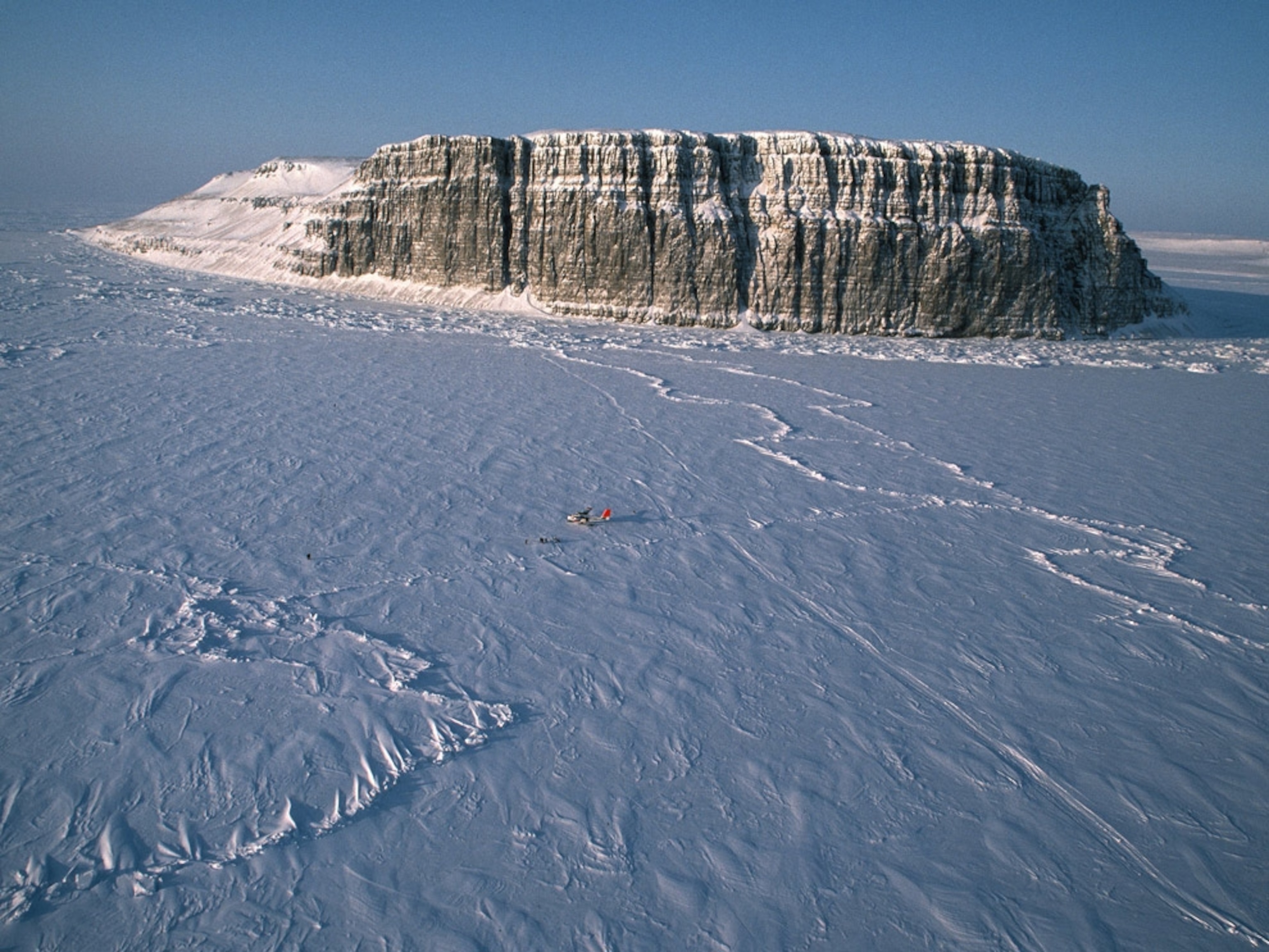 Beechey Island, a mile from where the crew camped