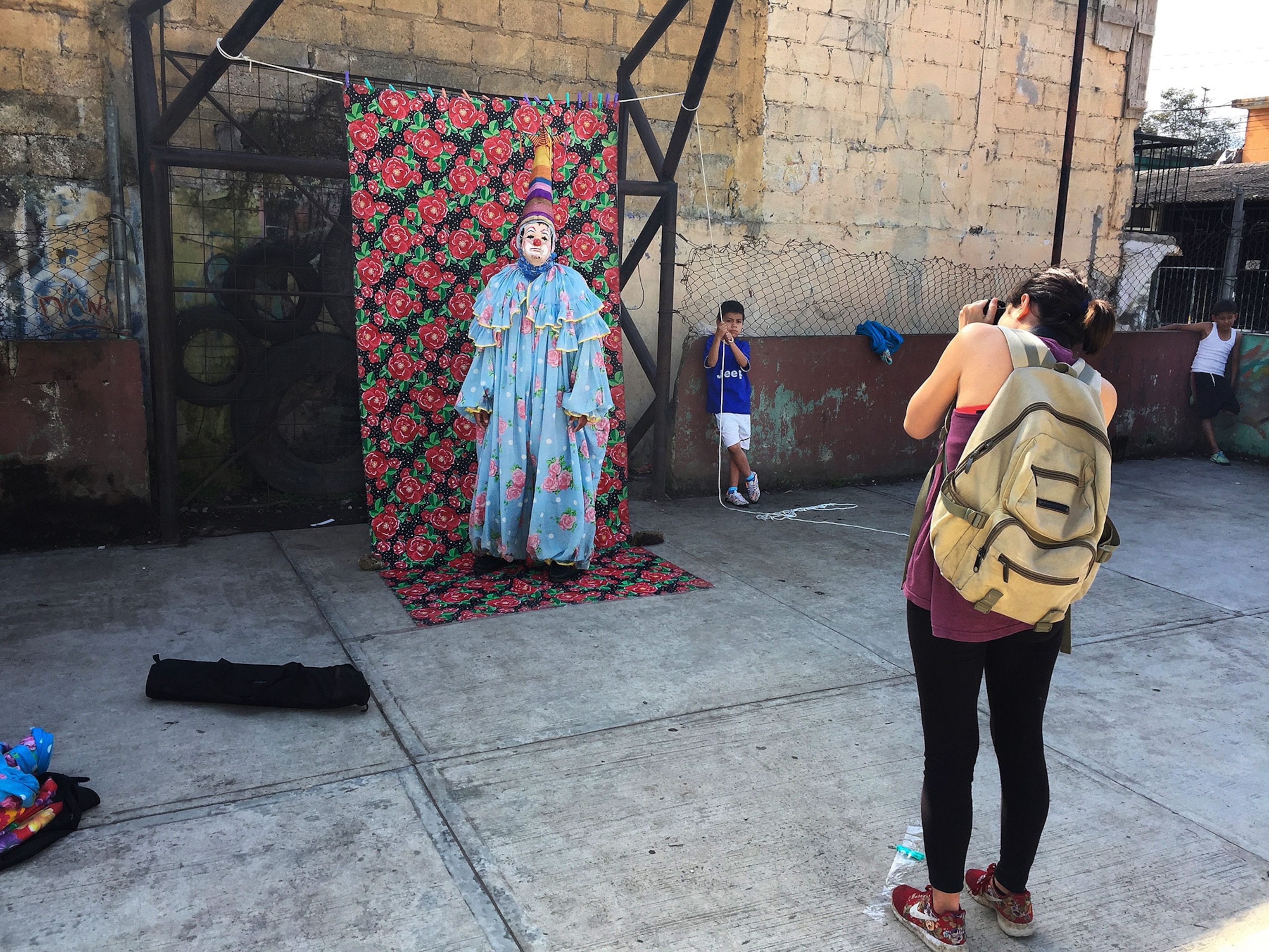 photographer Lujan Agusti in the field