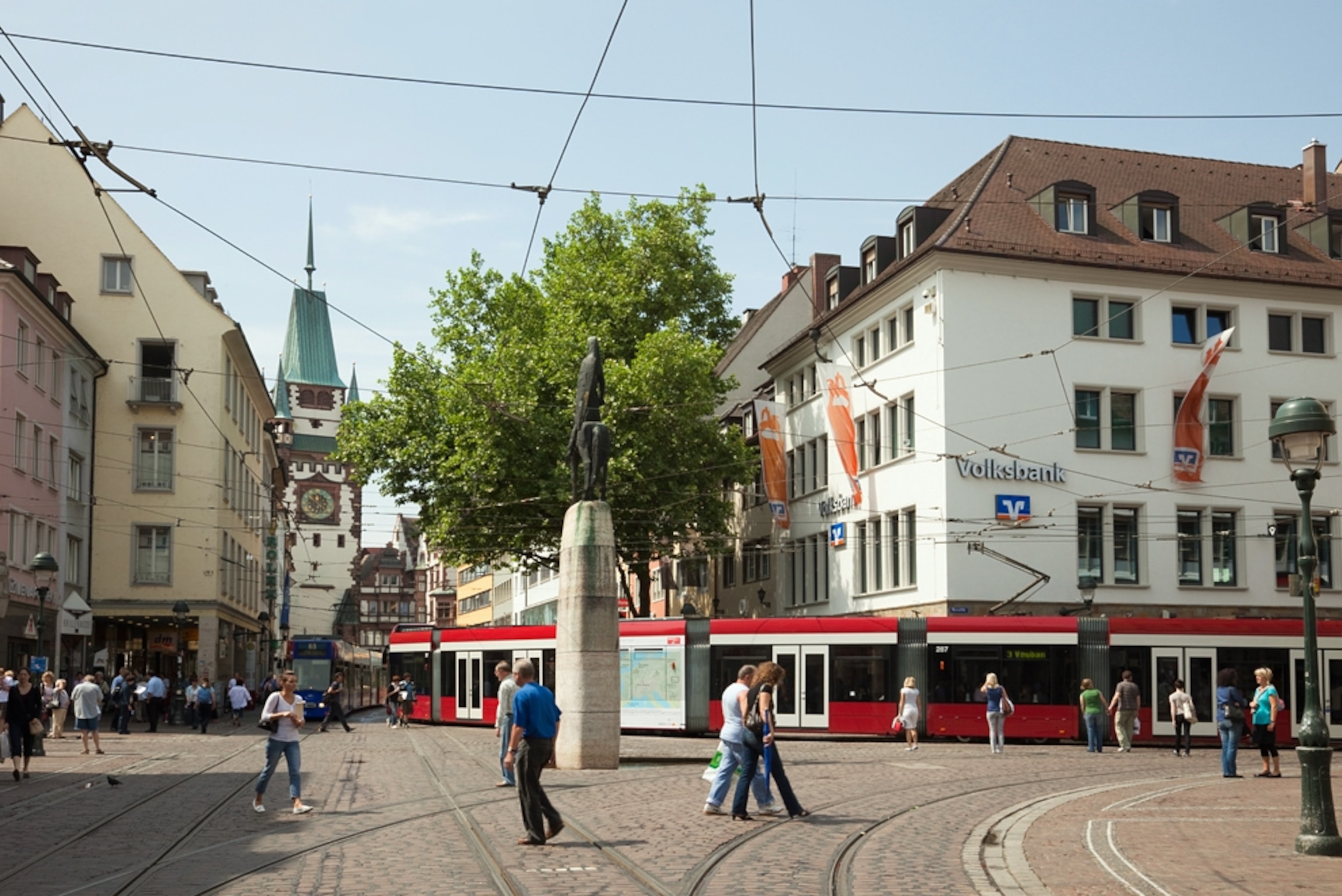 Public transit stop at Freiburg, Germany