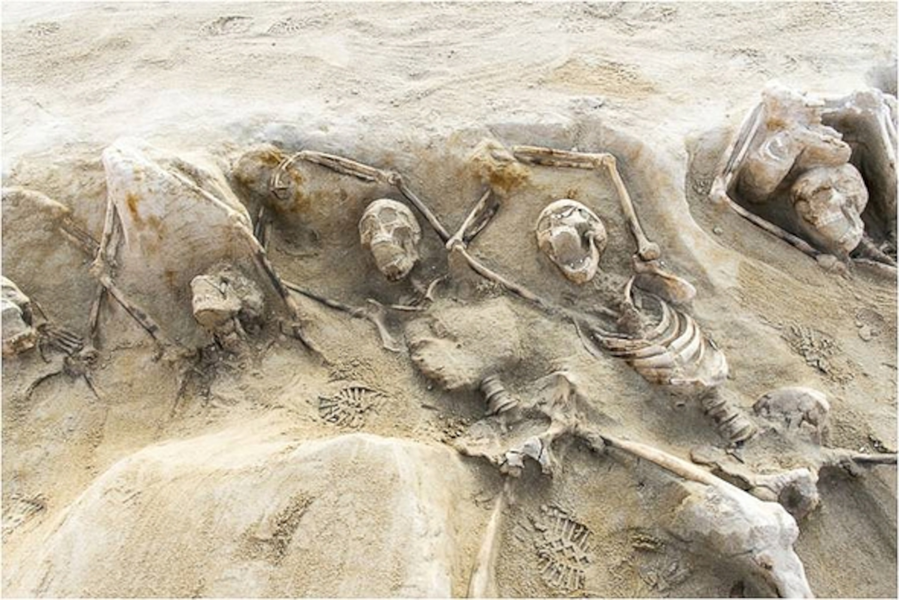 An ancient mass grave containing 80 bodies was discovered by archaeologists in the area of the Faliron Delta.