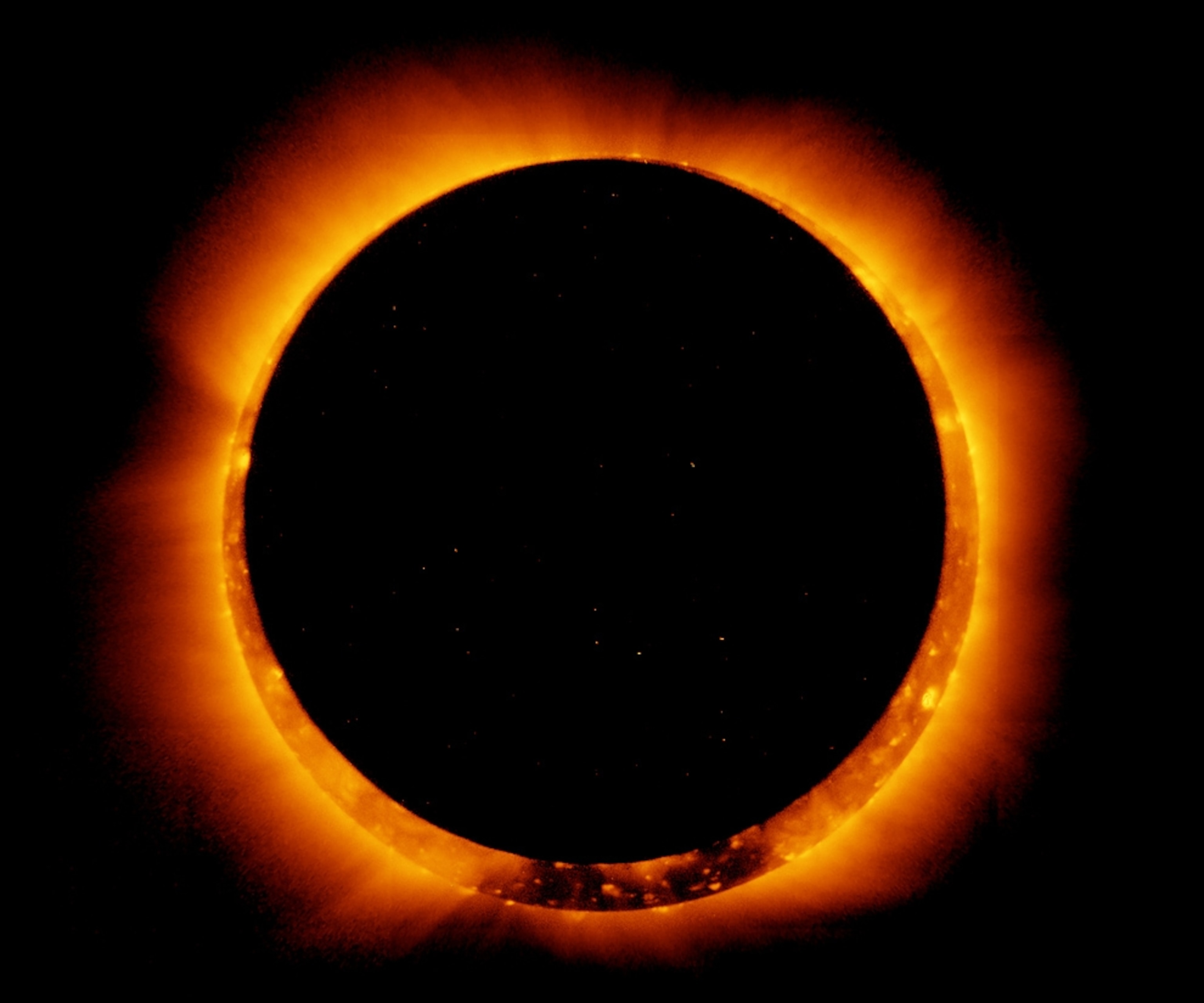Partial solar eclipse picture -- for a gallery of the week's best space pictures