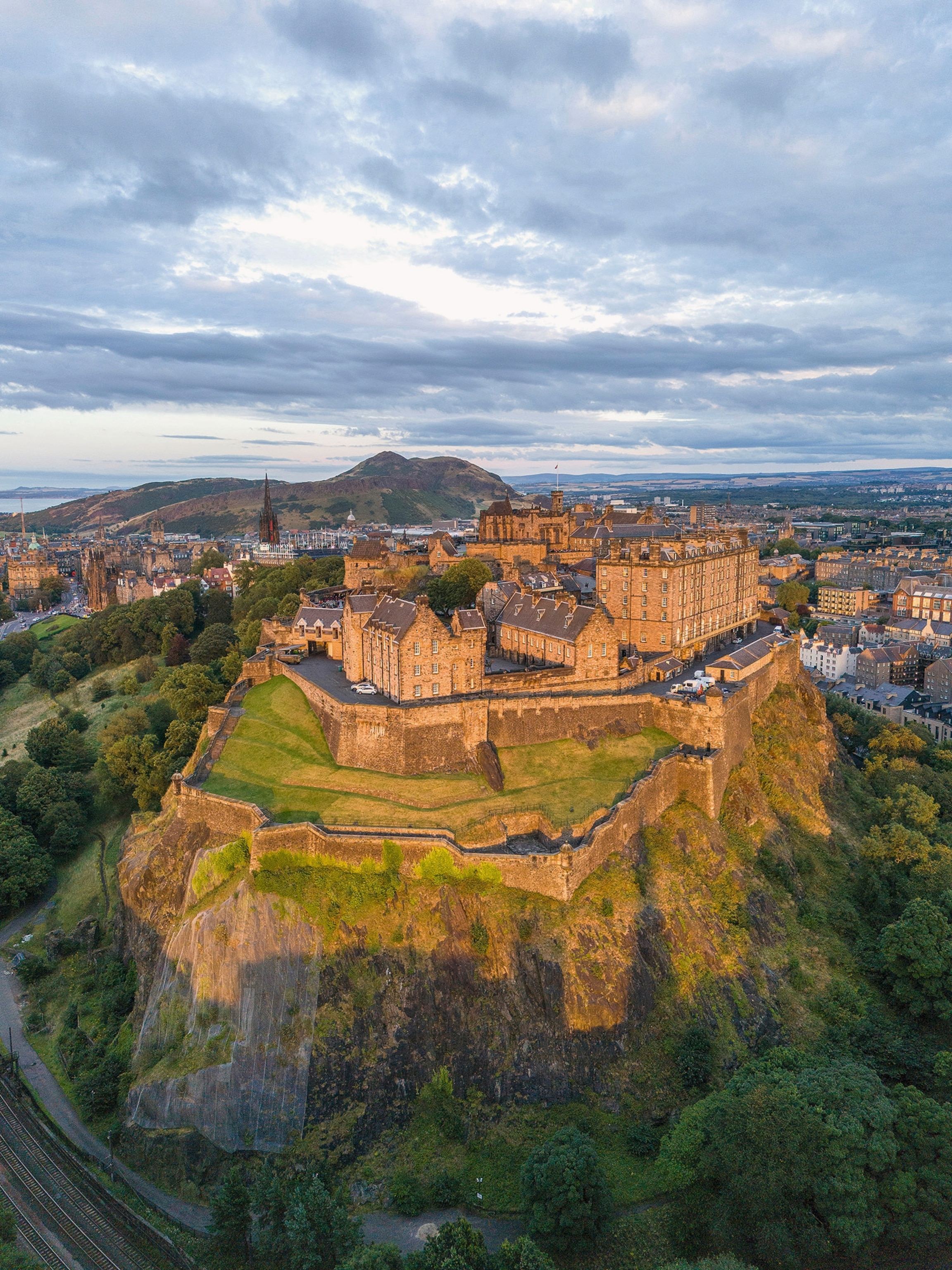 A fortress that served as the official residence of Scotland’s monarchs is pictured.
