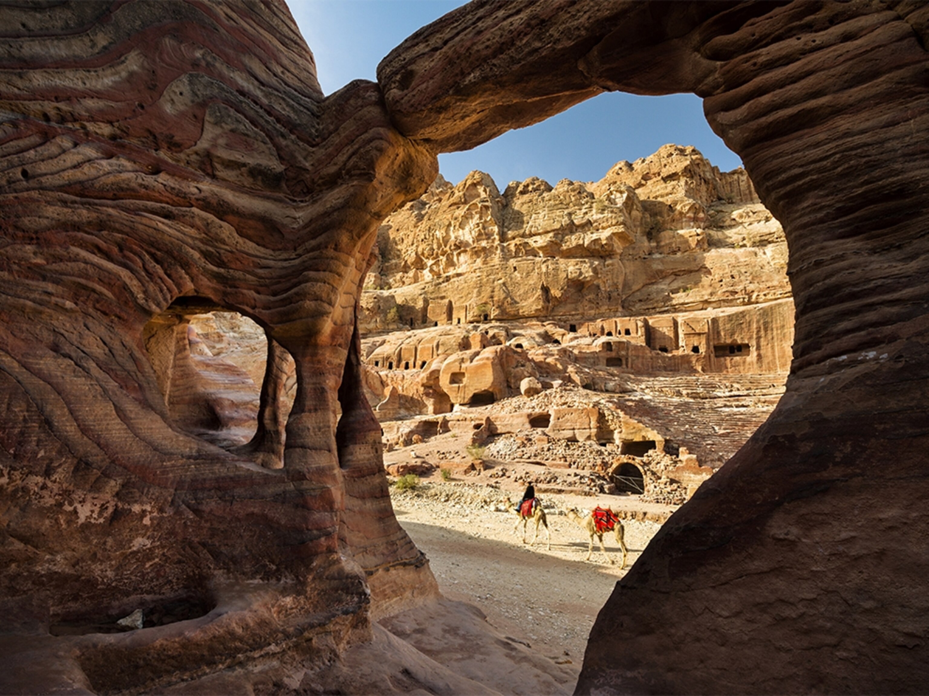 the Street of Facades in Jordan, Petra