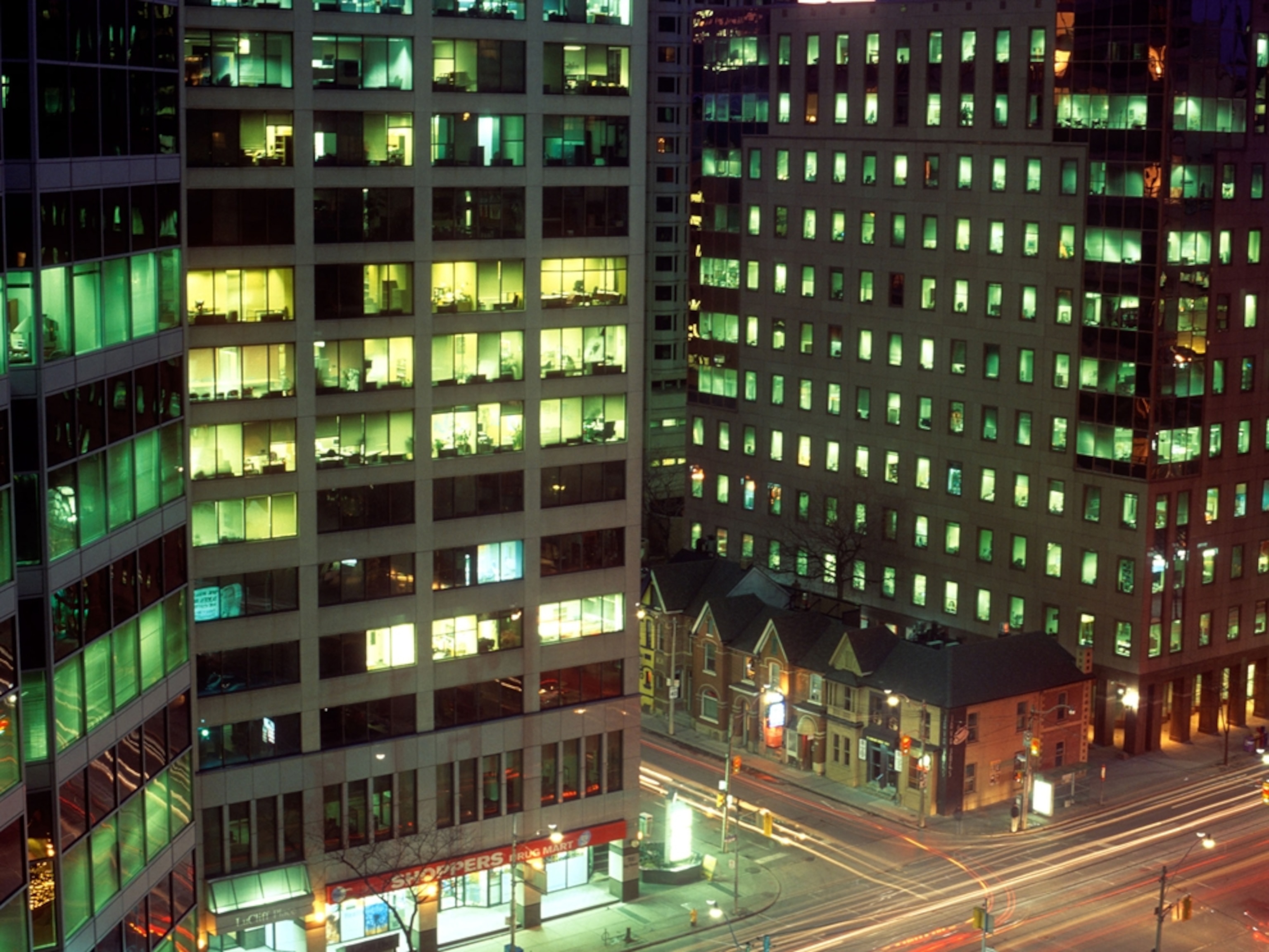 Office Towers at Night