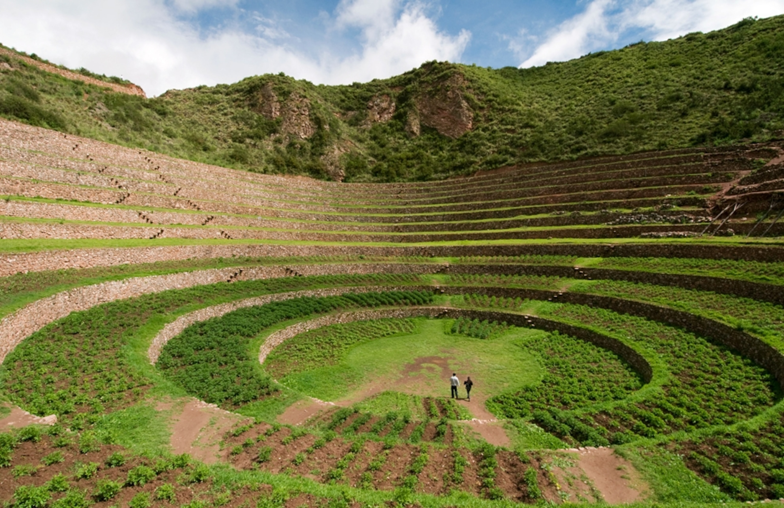 Moray Inca archaeological site in Peru