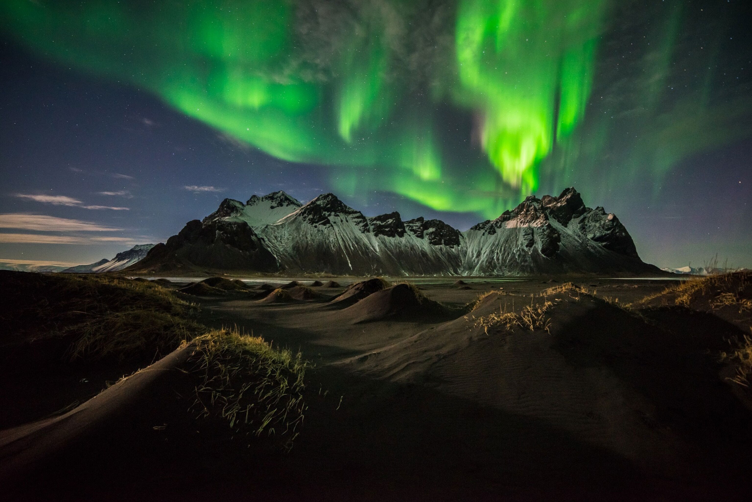 the Aurora Borealis in Iceland