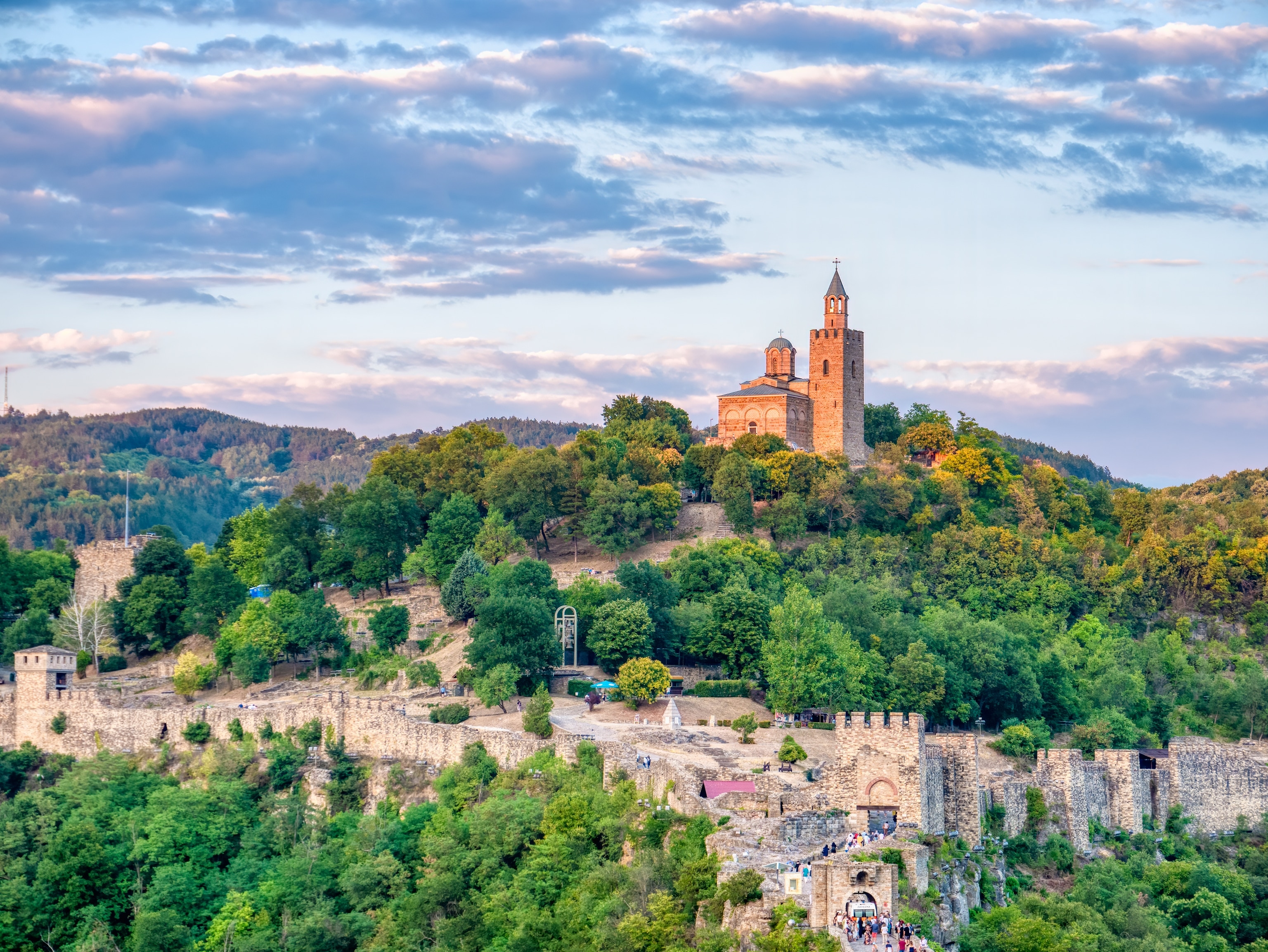 Tsarevets Fortress in Bulgaria