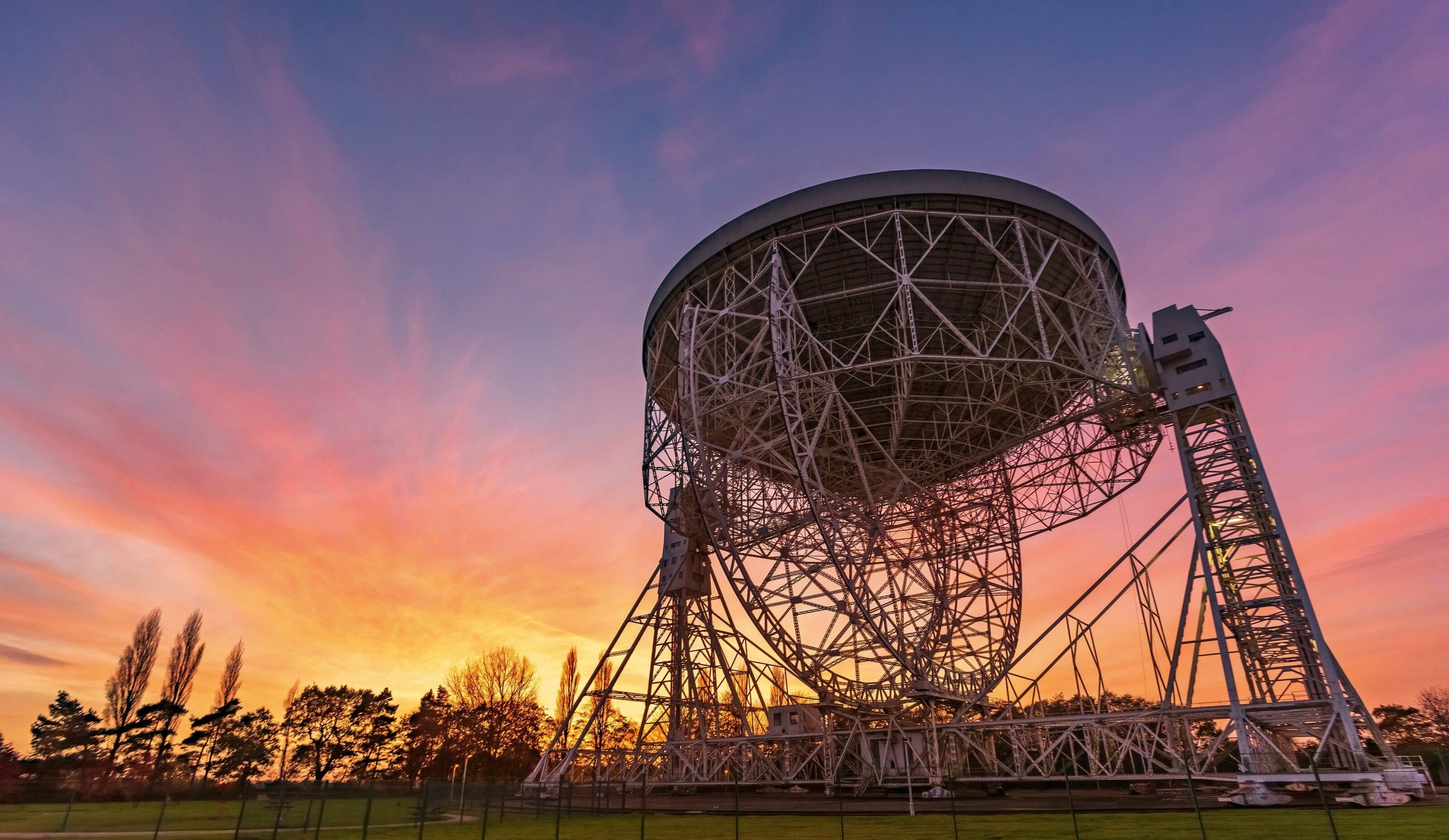 The Lovell Telescope at Jodrell Bank, Cheshire.